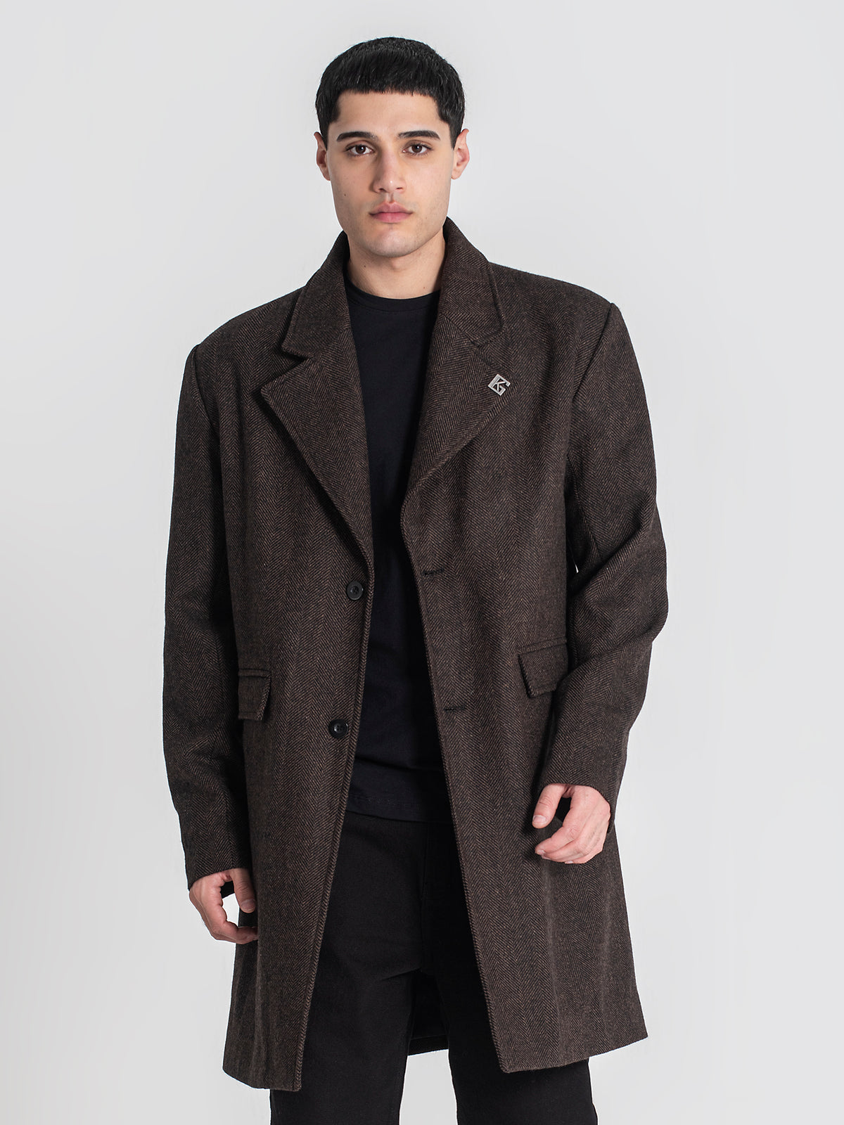 overcoats / Brown Oxford Coat