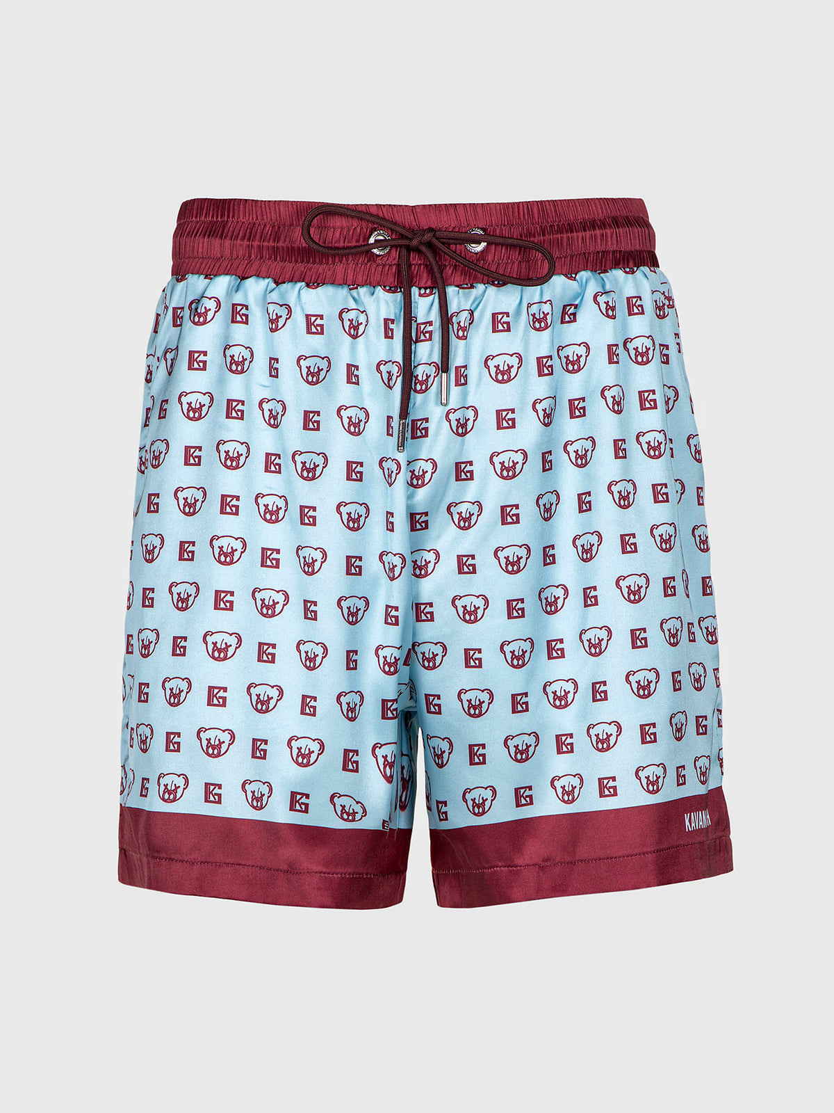 shorts / Blue Bear Mania Satin Shorts