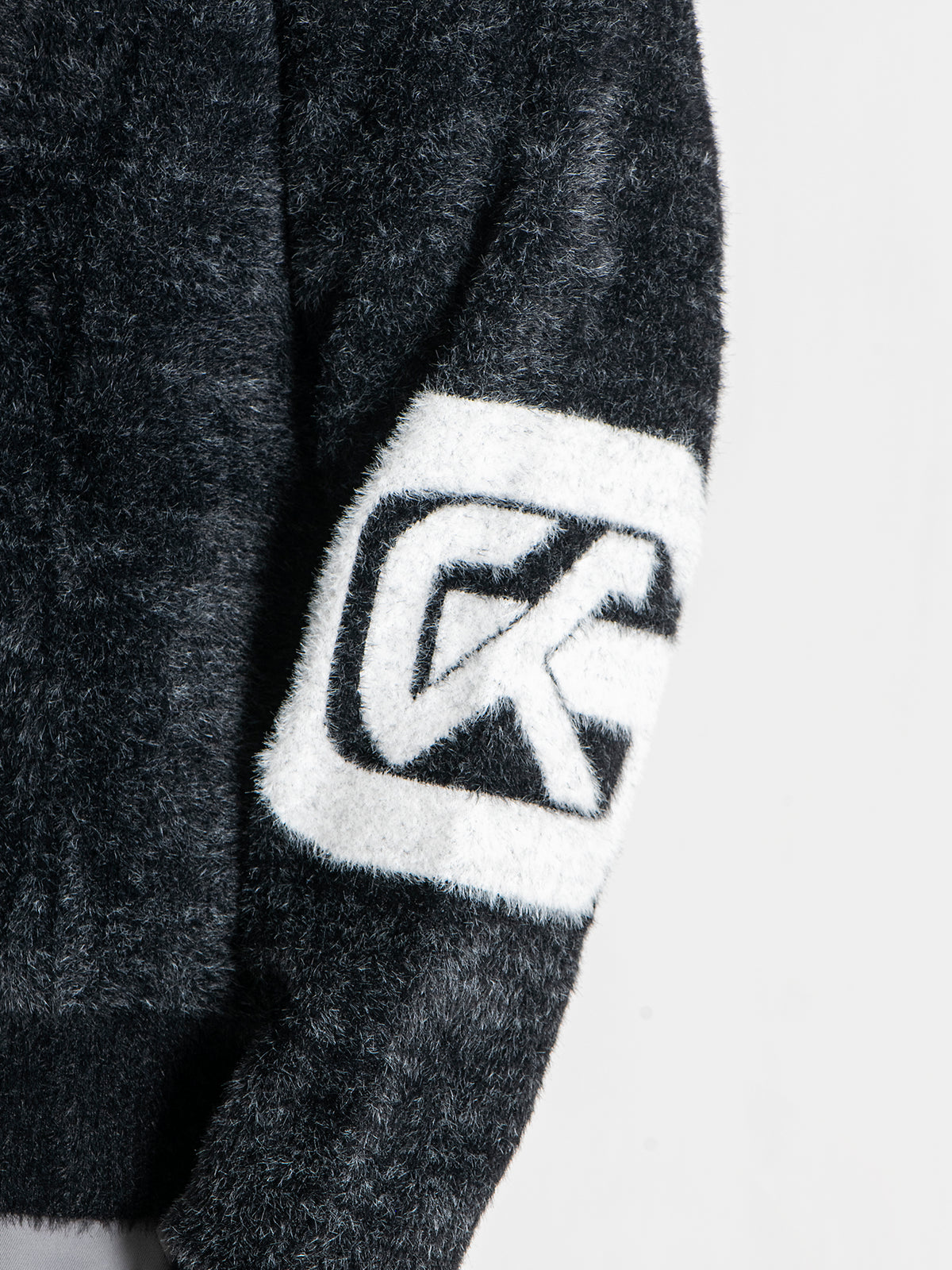 jackets / Black Structure Knit Cardigan