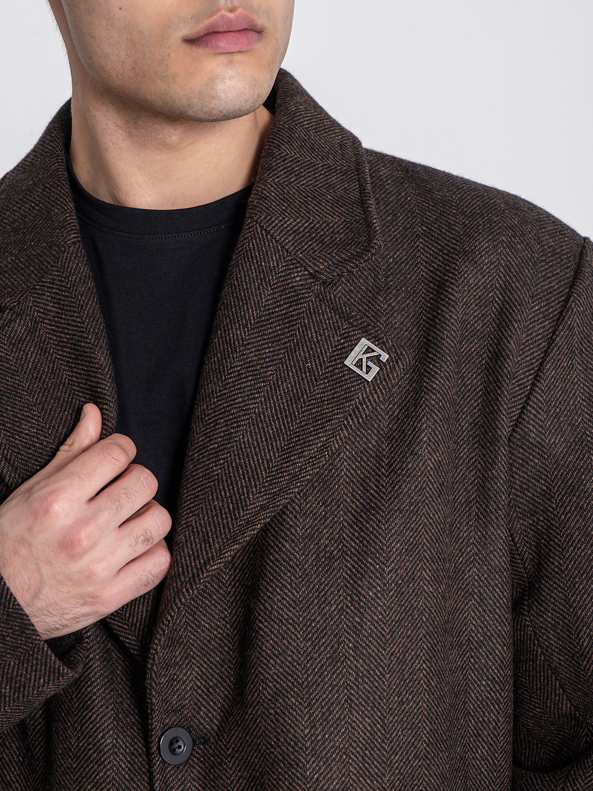 overcoats / Brown Oxford Coat