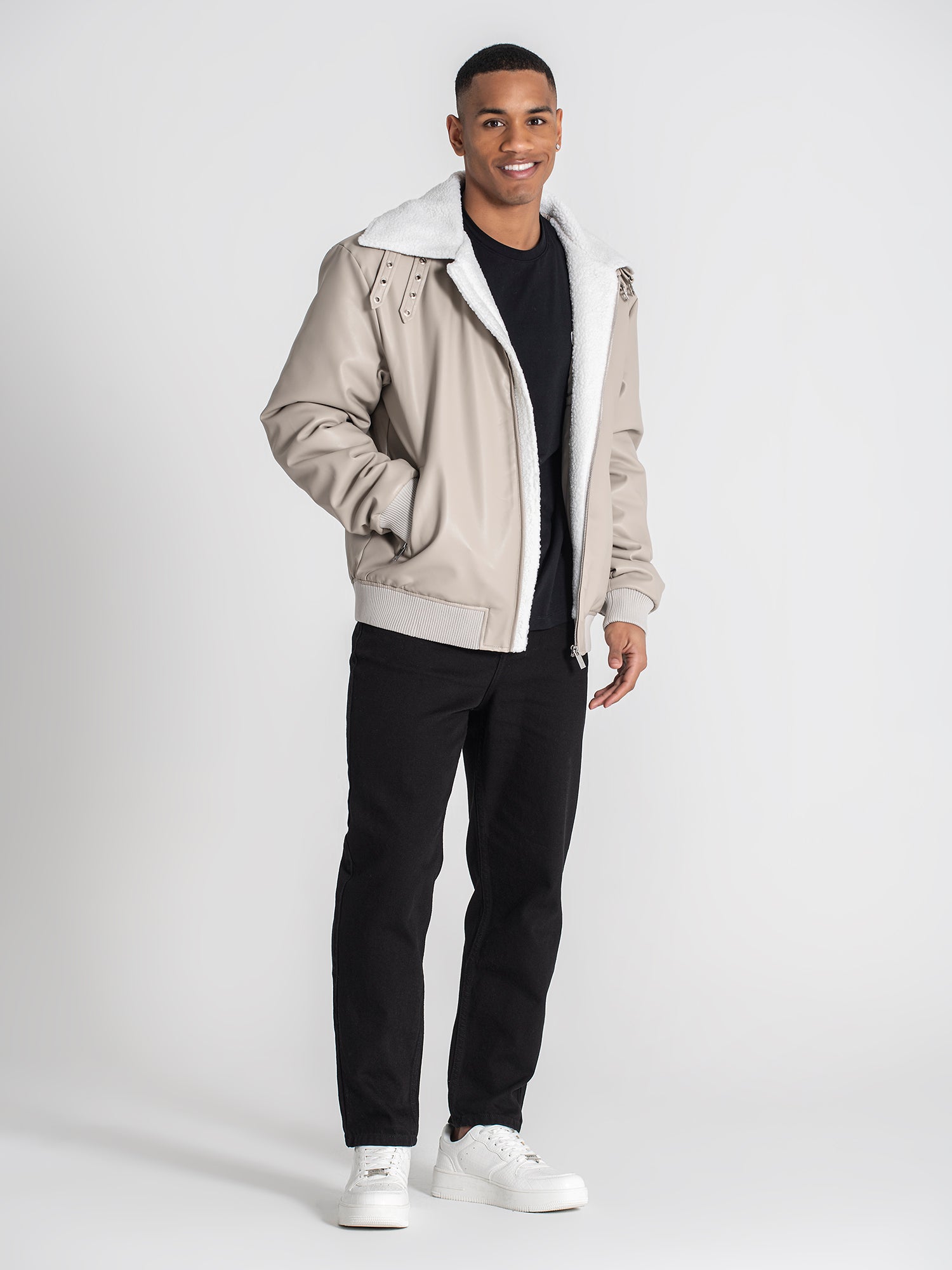 jackets / Grey Cocoon Sherpa Jacket