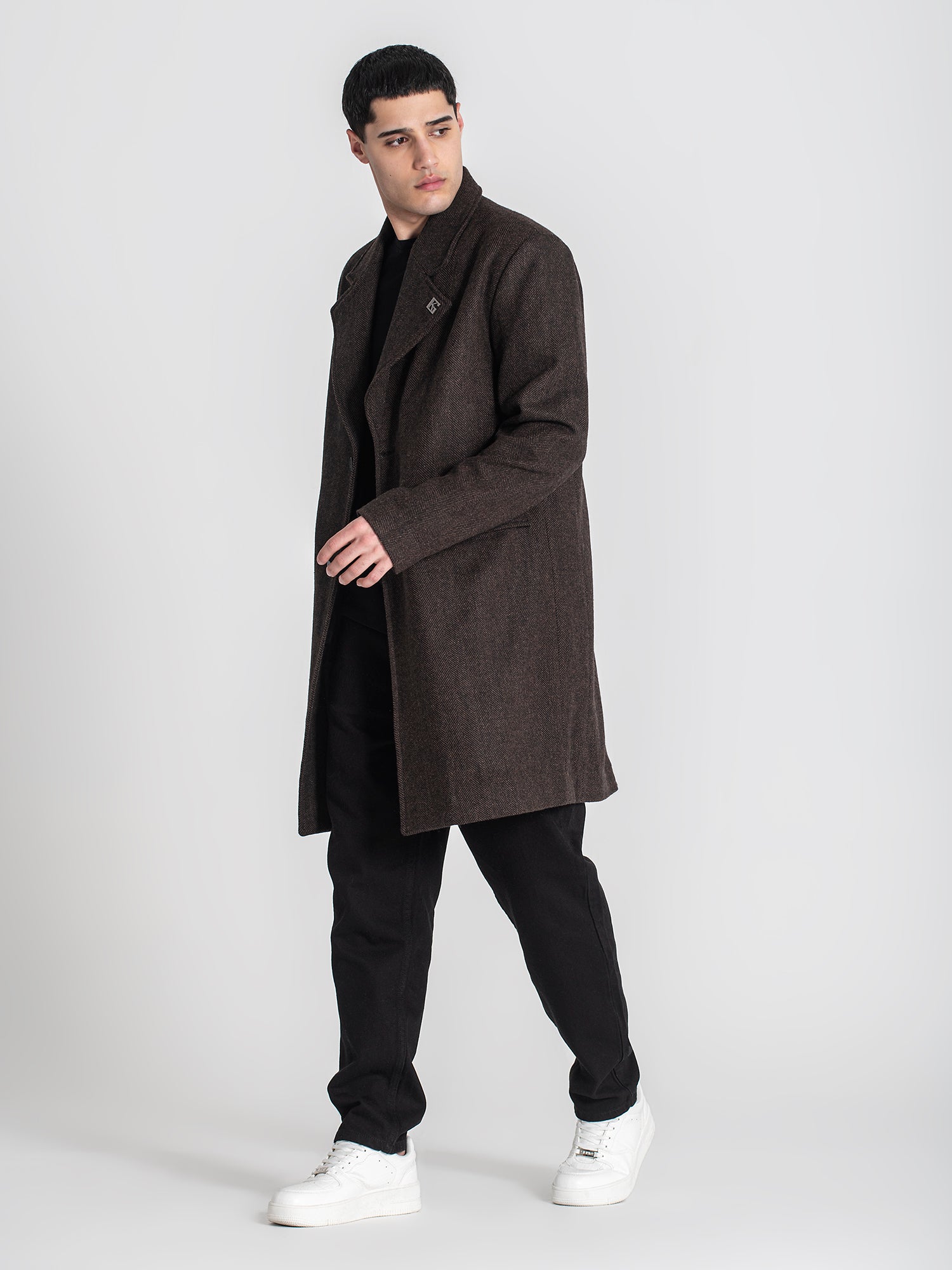 overcoats / Brown Oxford Coat