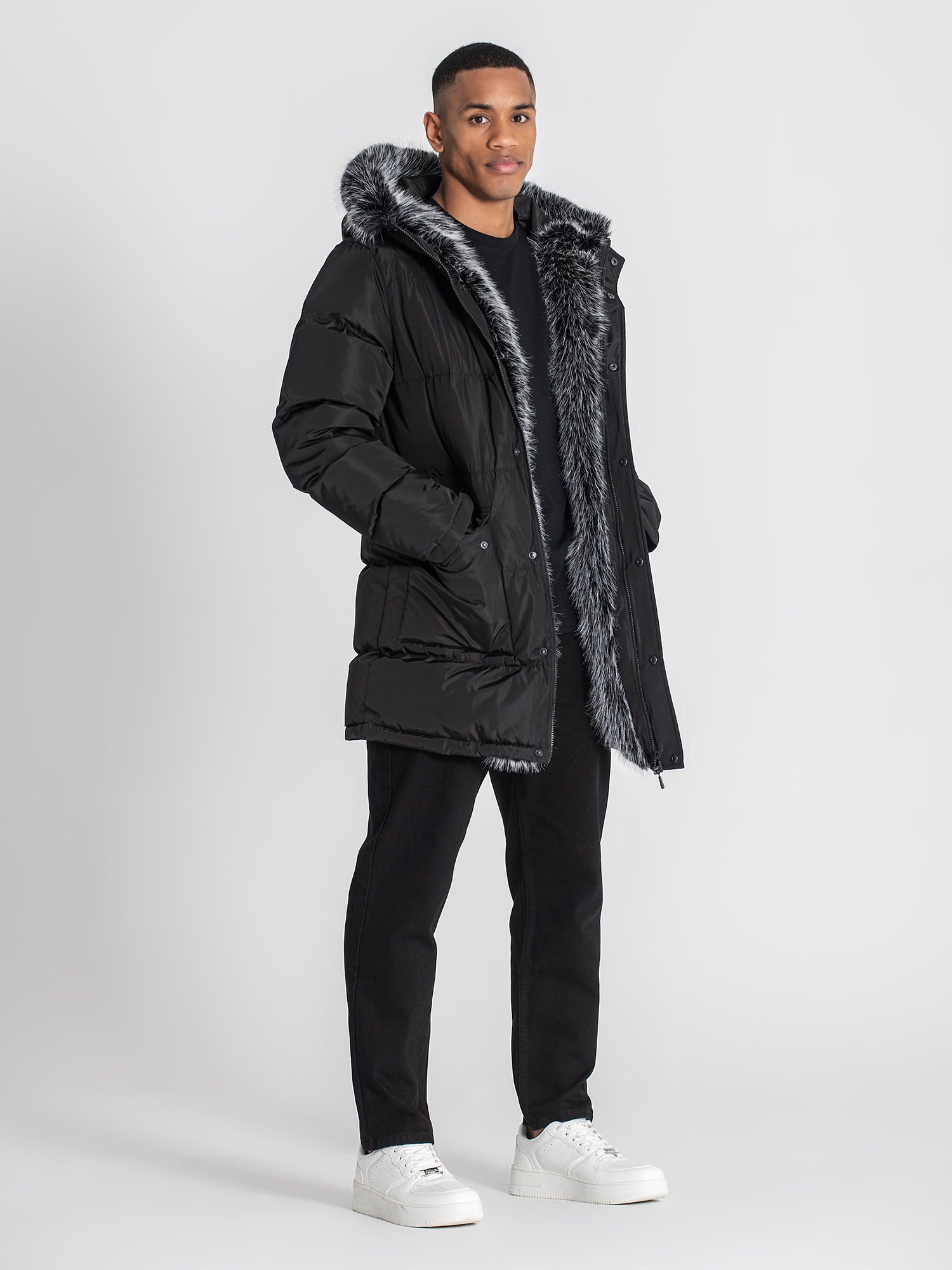 overcoats / Black Core Coat