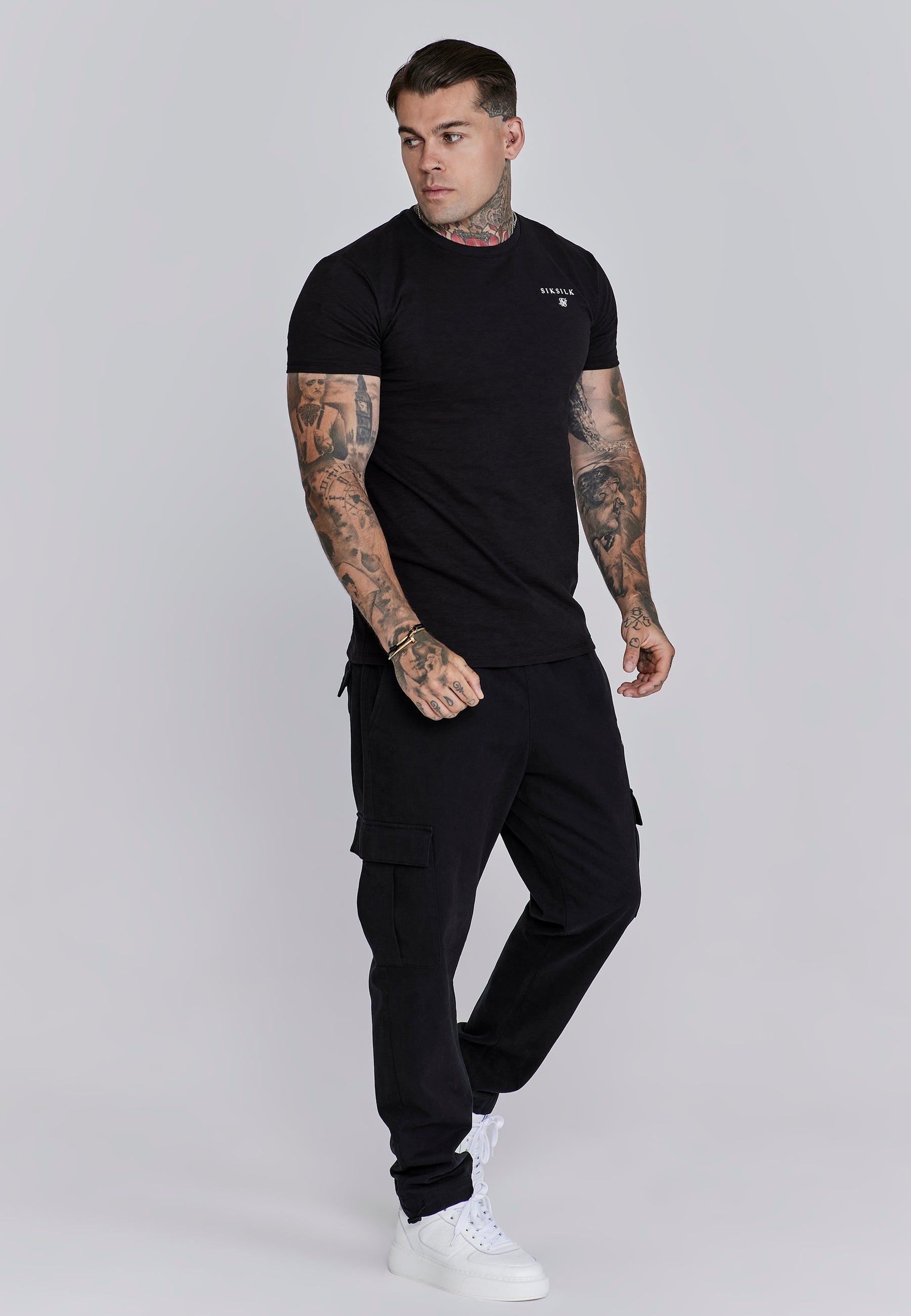 t-shirts / Black Relaxed Fit T-Shirt