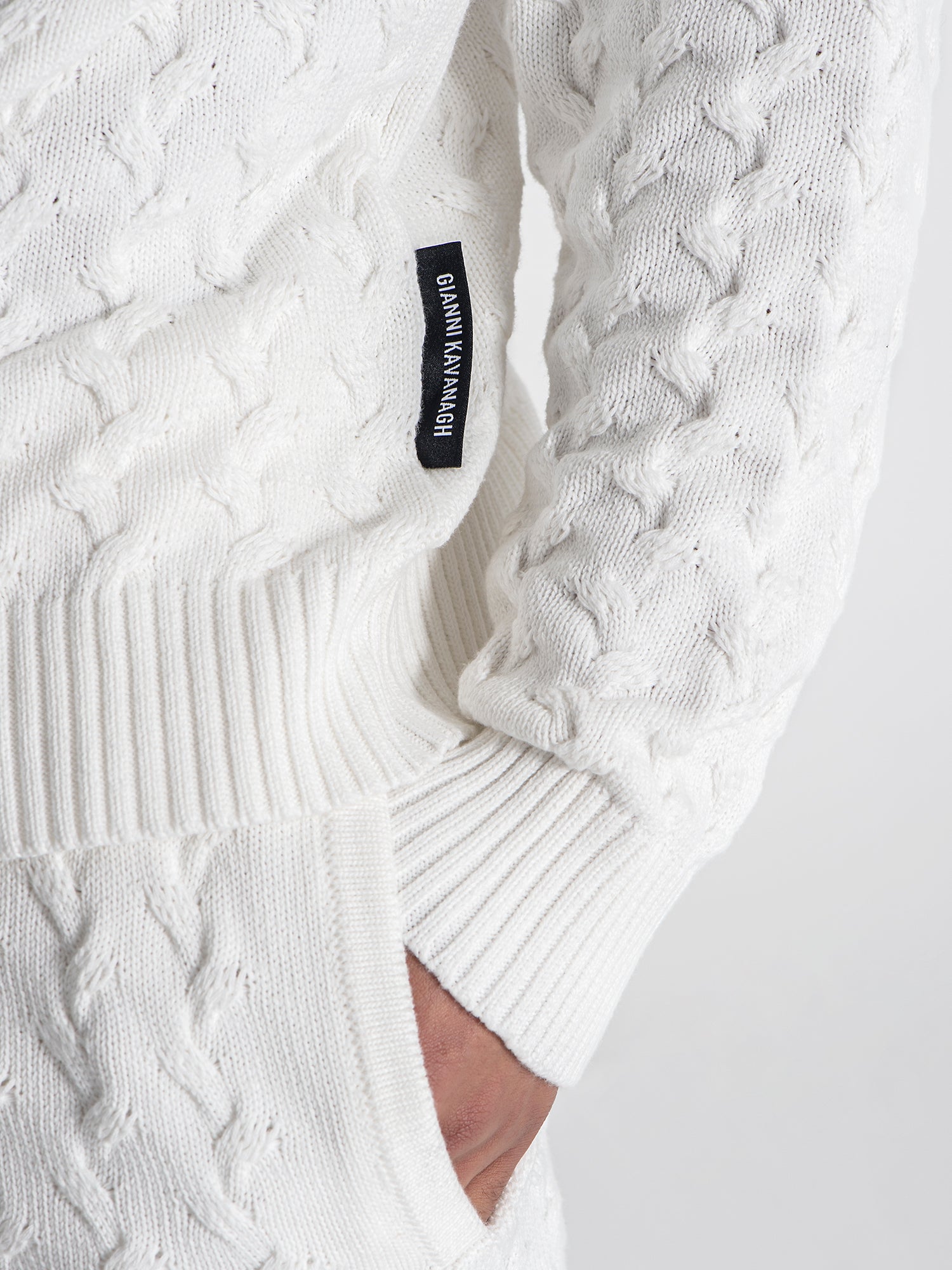 sweats / White Snug Knit Sweat