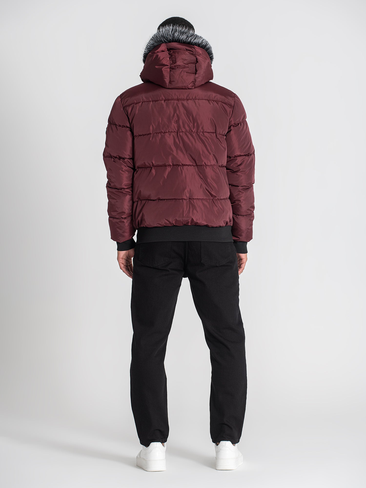 puffers / Burgundy Utility Puffer Jacket