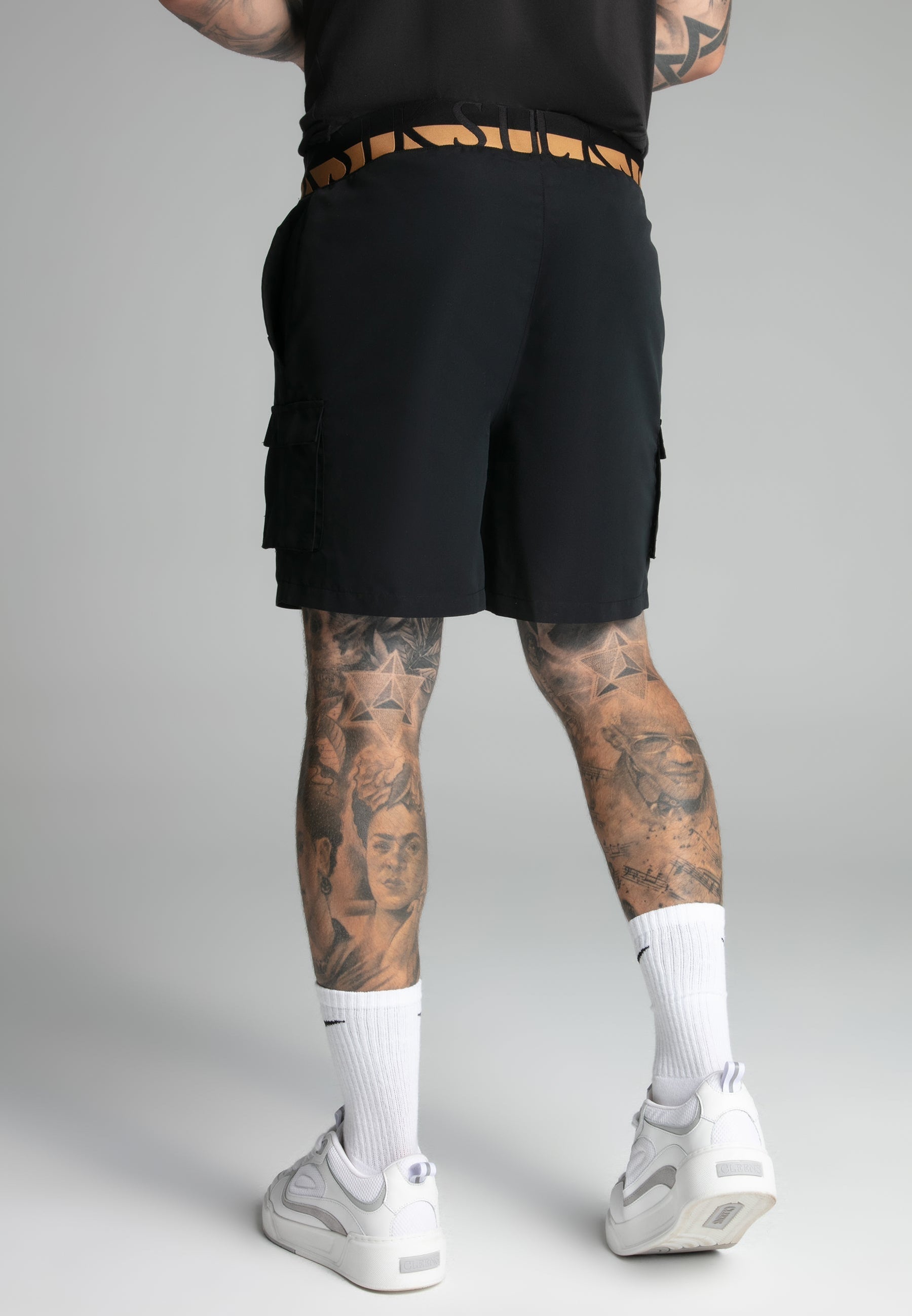 swimshorts / Black Cargo Swim Short