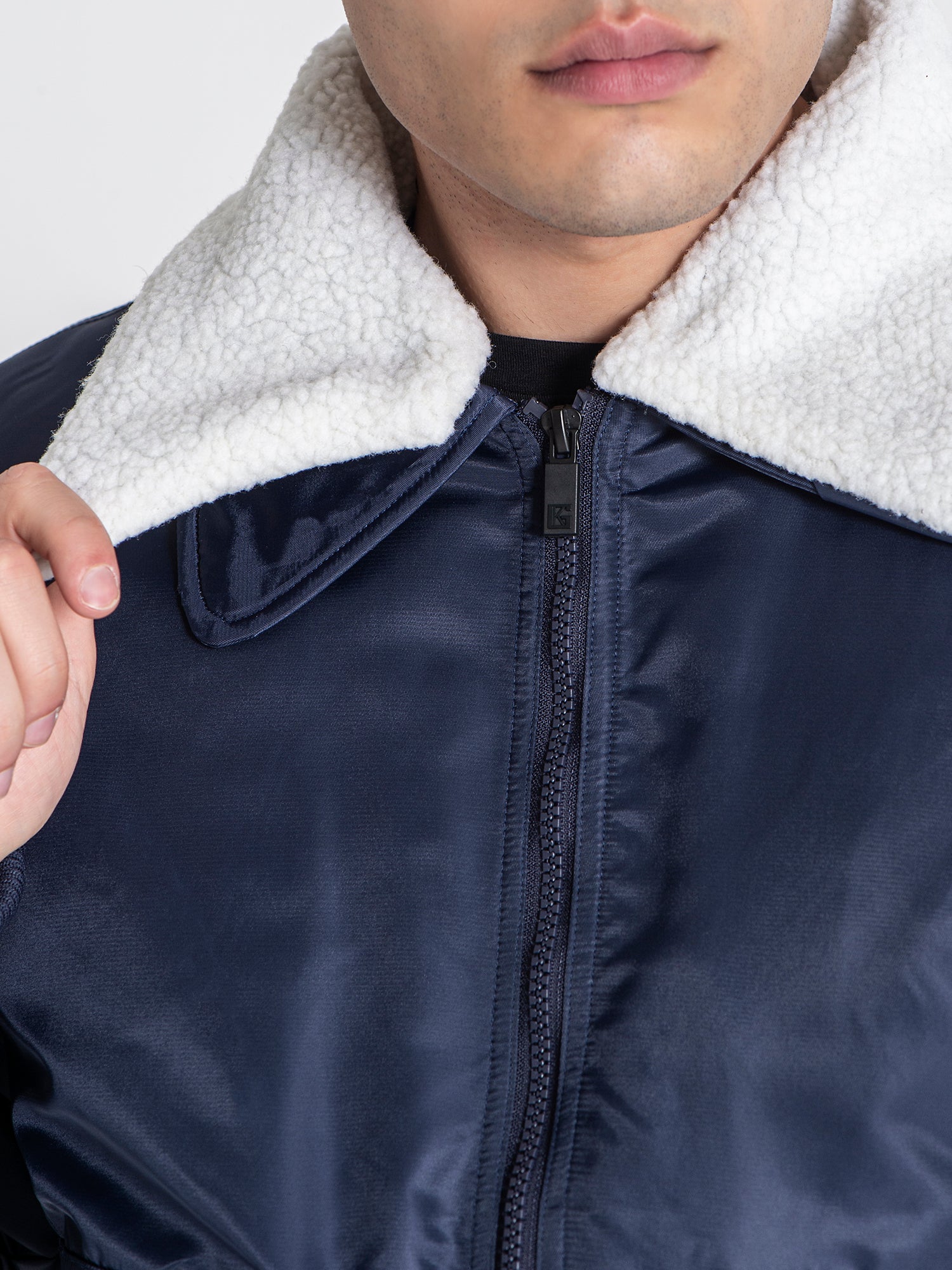 jackets / Dark Blue Aviator Jacket
