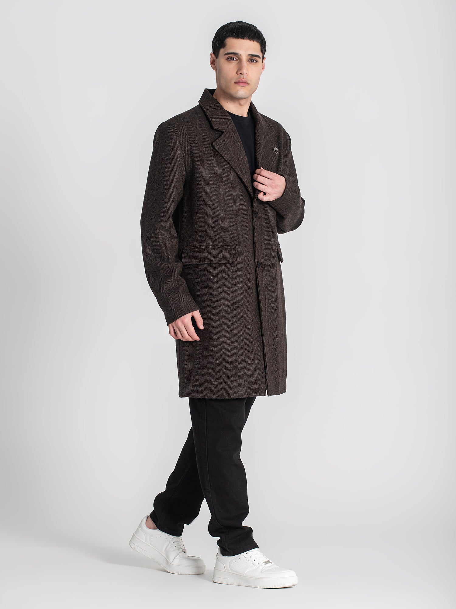 overcoats / Brown Oxford Coat