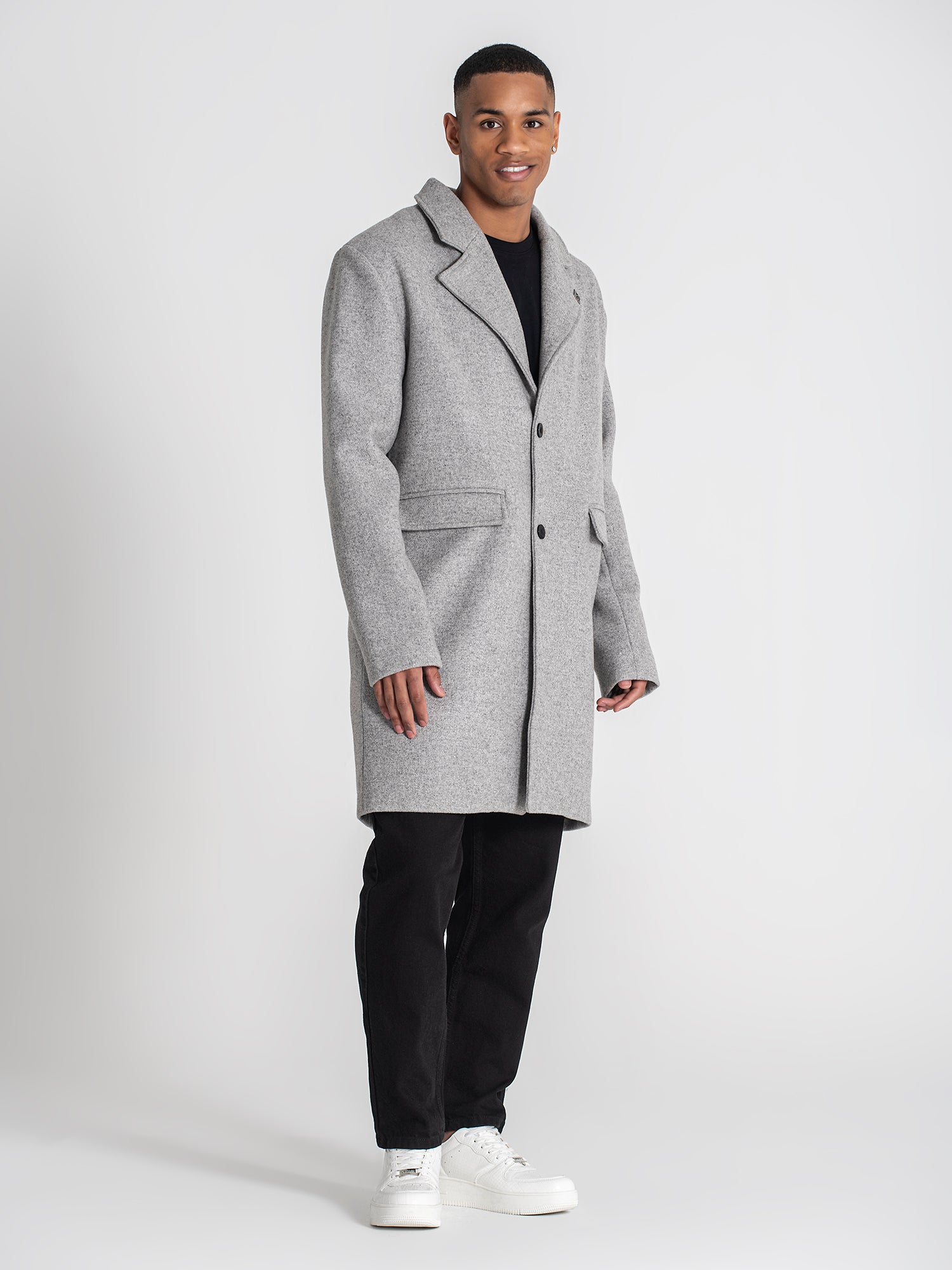 overcoats / Grey Oxford Coat