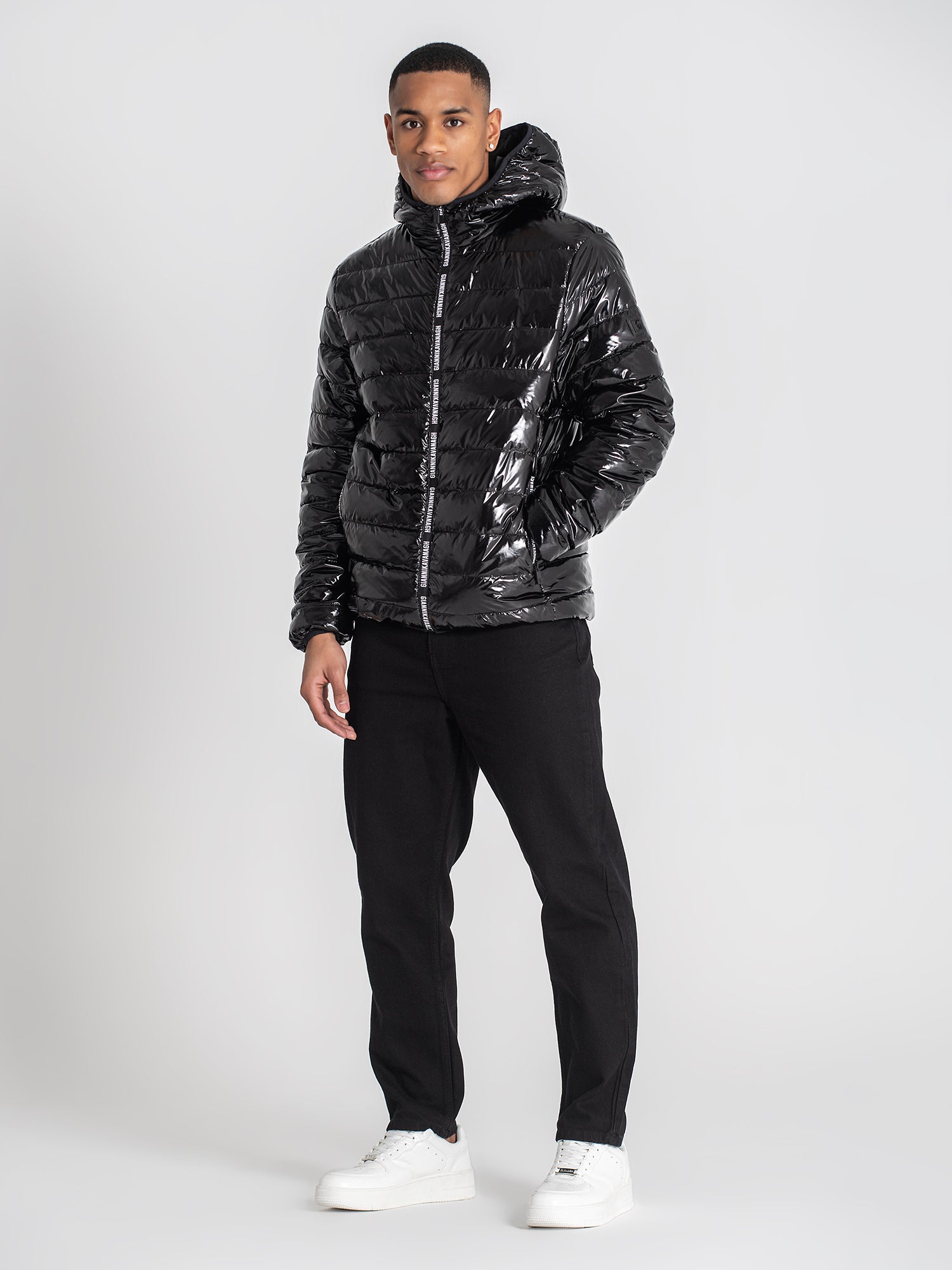 jackets / Black Loop Hoodie Jacket