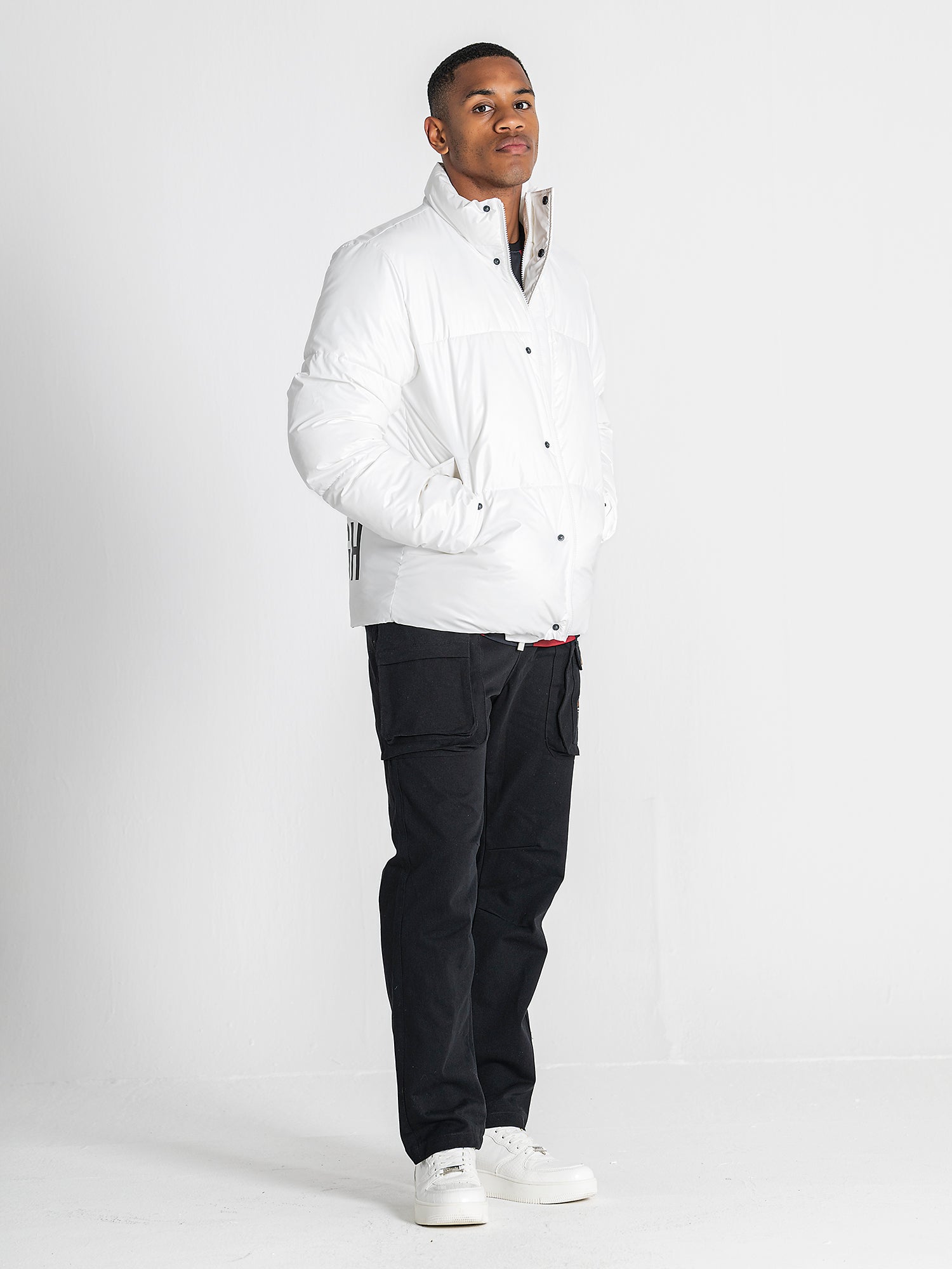 puffers / White Statement Puffer Jacket