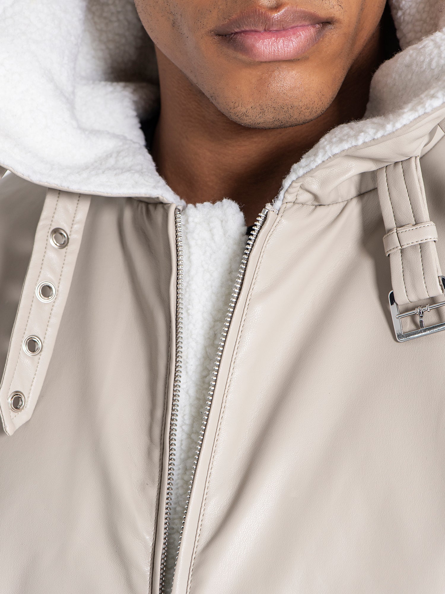 jackets / Grey Cocoon Sherpa Jacket