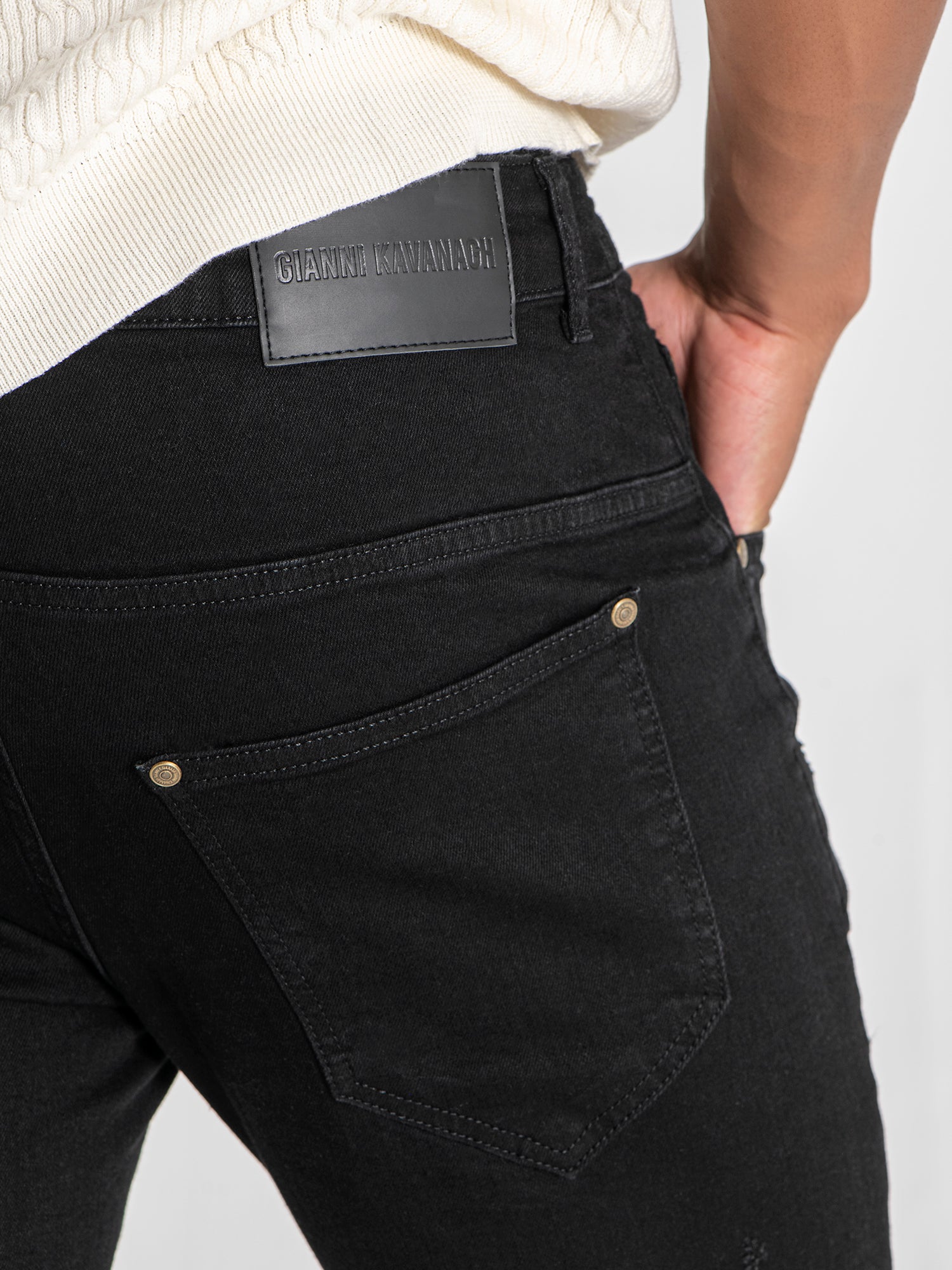 jeans / Black Zipper Jeans