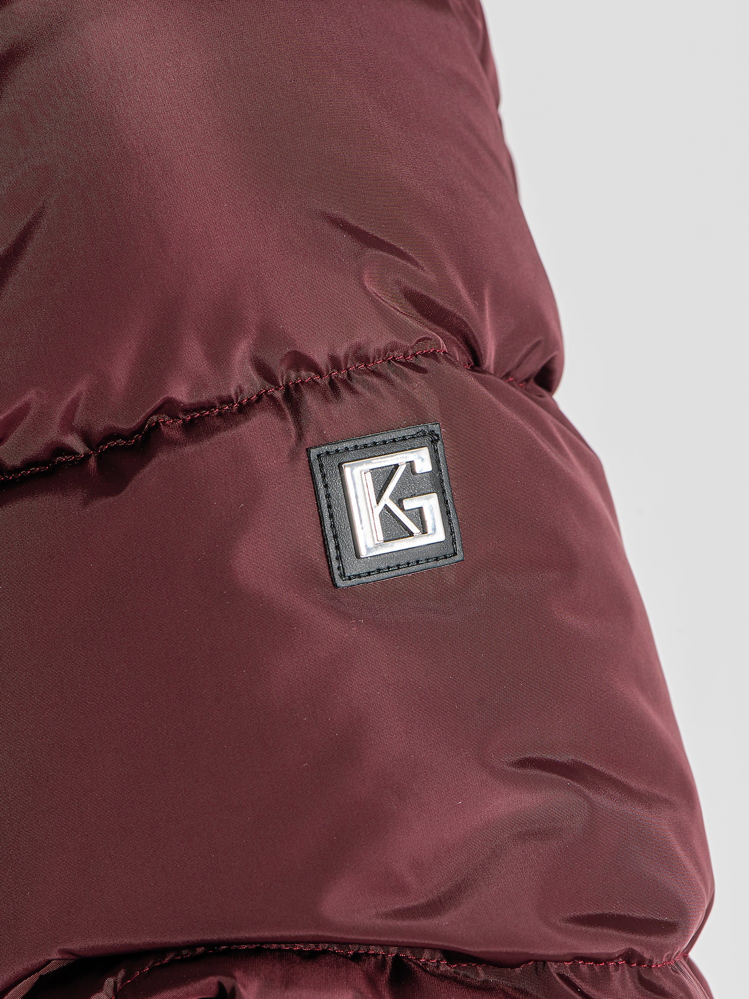 puffers / Burgundy Utility Puffer Jacket