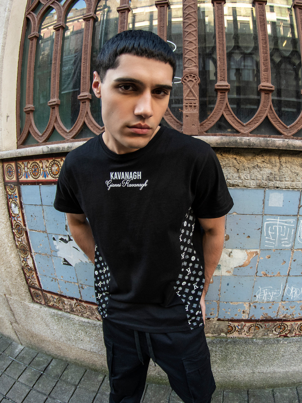 Black Logomania Tee