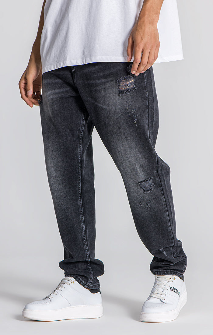 Grey Lotus Balloon Jeans