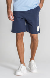 Navy Blue Block Shorts