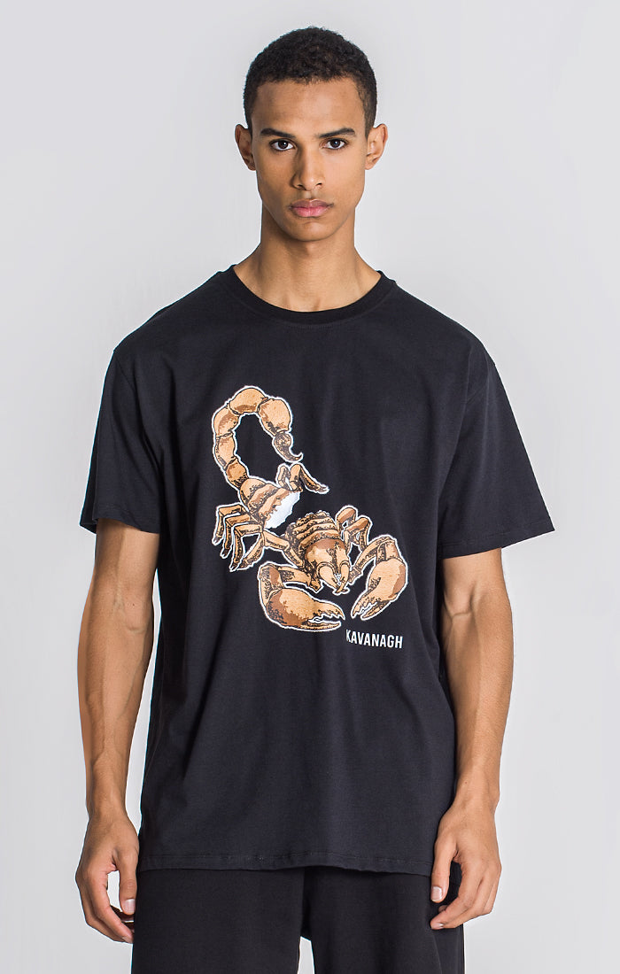 Black Scorpio Oversized Tee