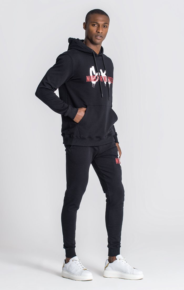 Sudadera Con Capucha Negra Winners Pain