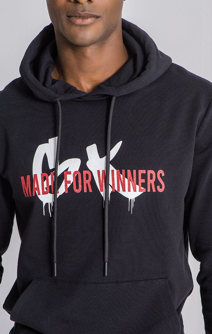 Sudadera Con Capucha Negra Winners Pain
