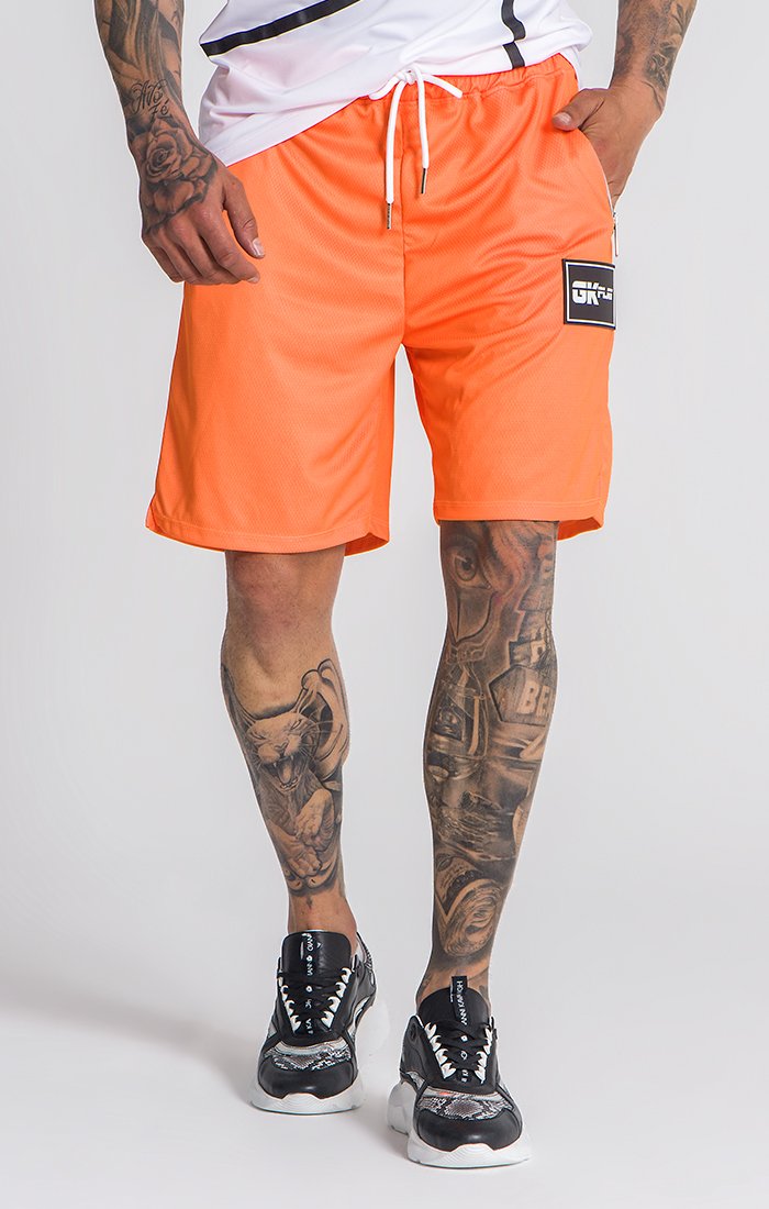 Pantalones Cortos Naranja Neón GK Play