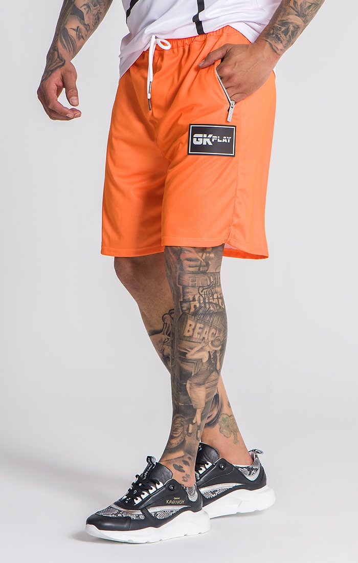 Pantalones Cortos Naranja Neón GK Play