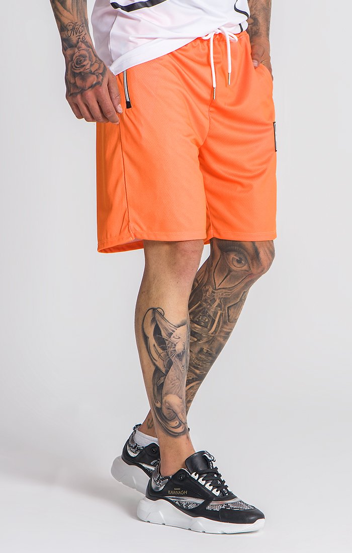 Pantalones Cortos Naranja Neón GK Play