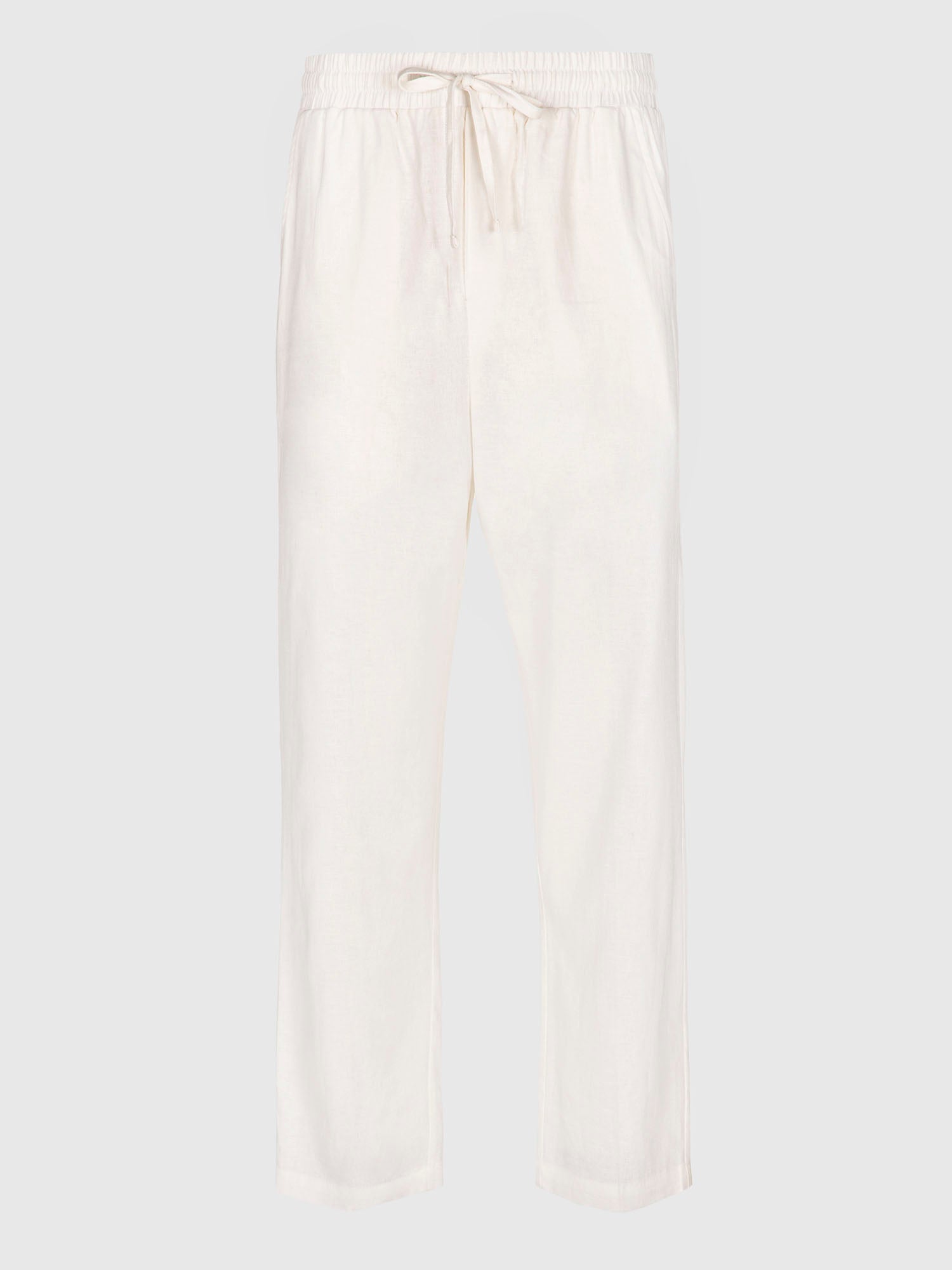 pants / White Nature Linen Pants