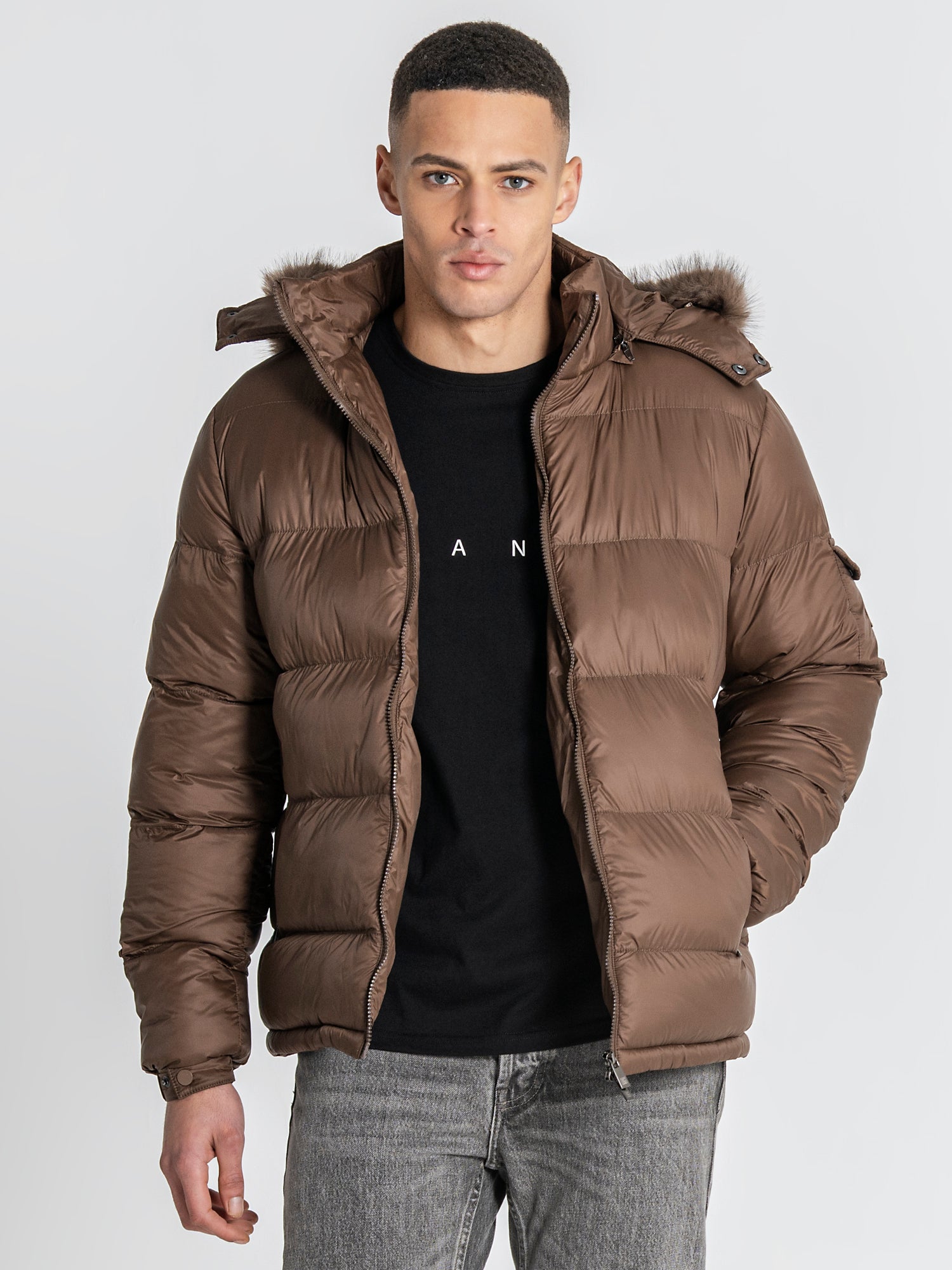 puffers / Brown GK Puffer Jacket