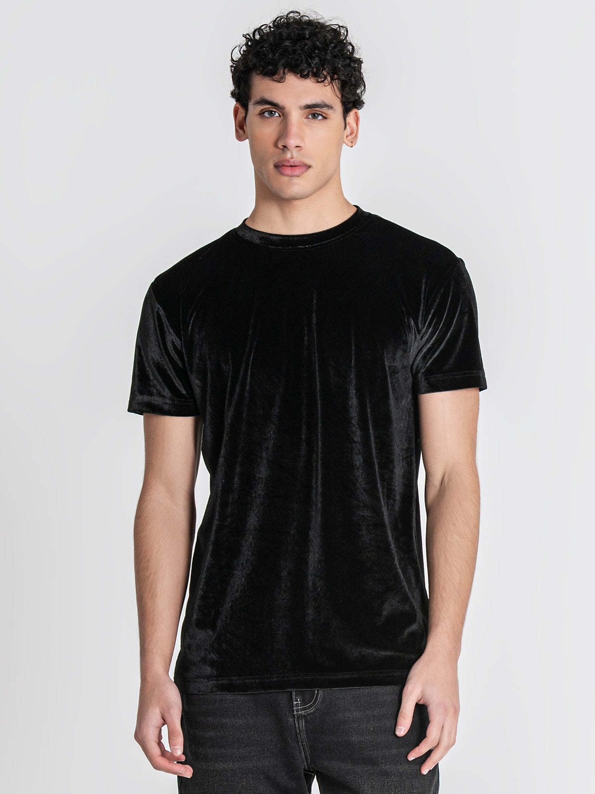 t-shirts / Black GK Tape Velvet Tee