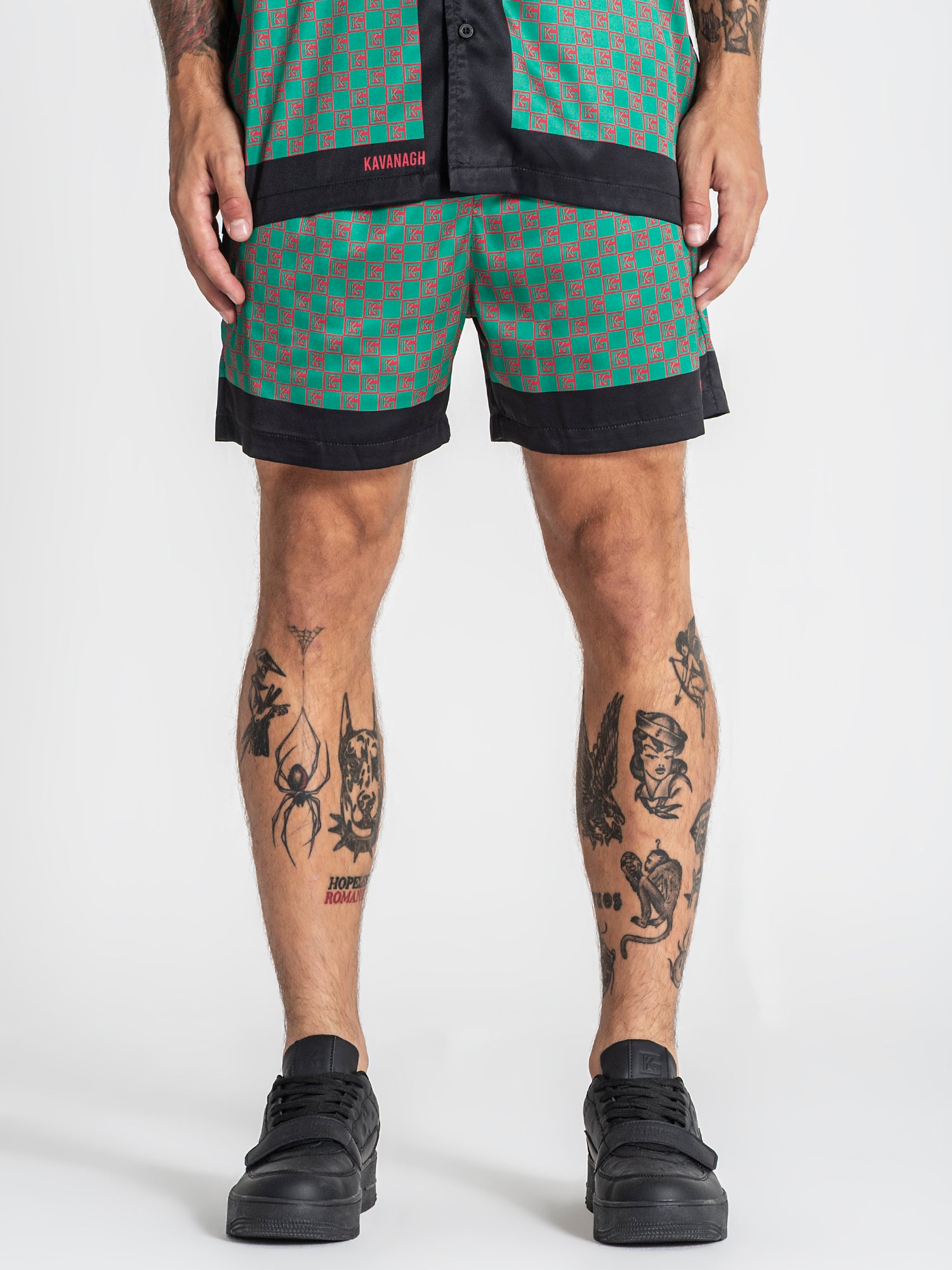 shorts / Green GK Mania Satin Shorts