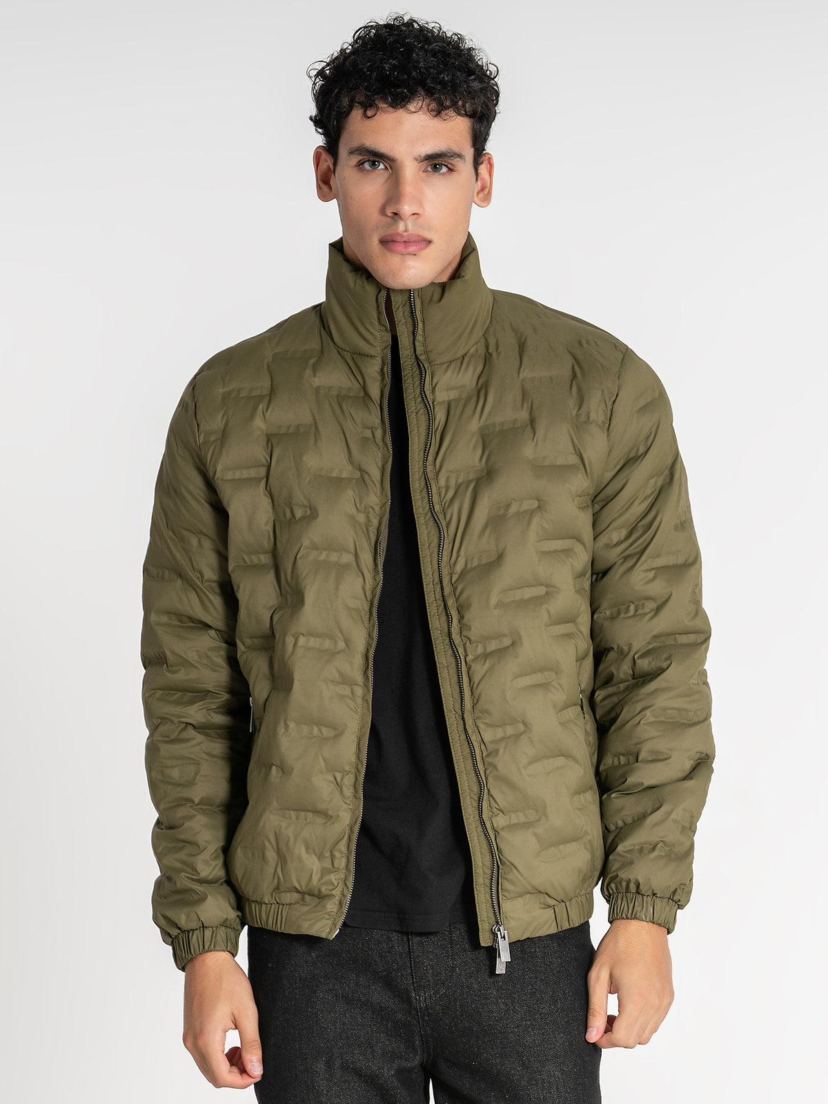 Casaco Puffer Verde Code