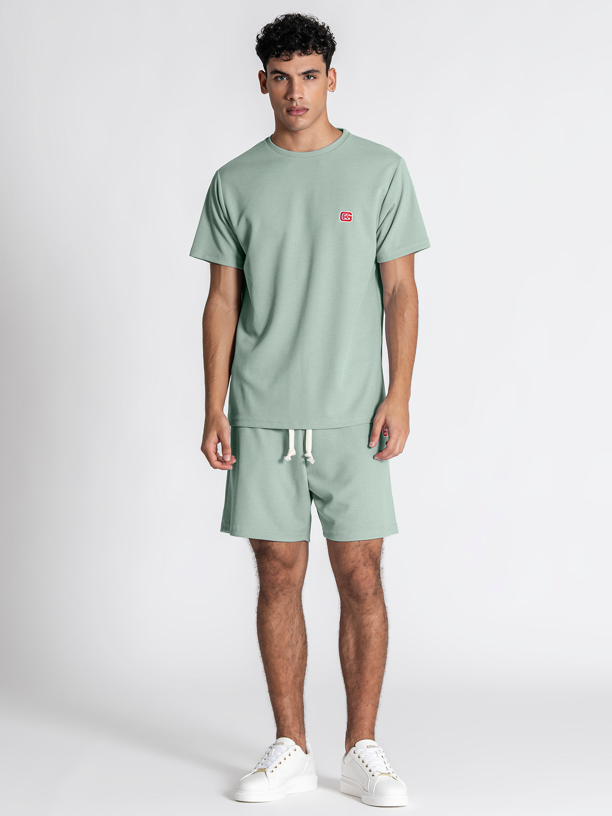 t-shirts / Blue Grid Set