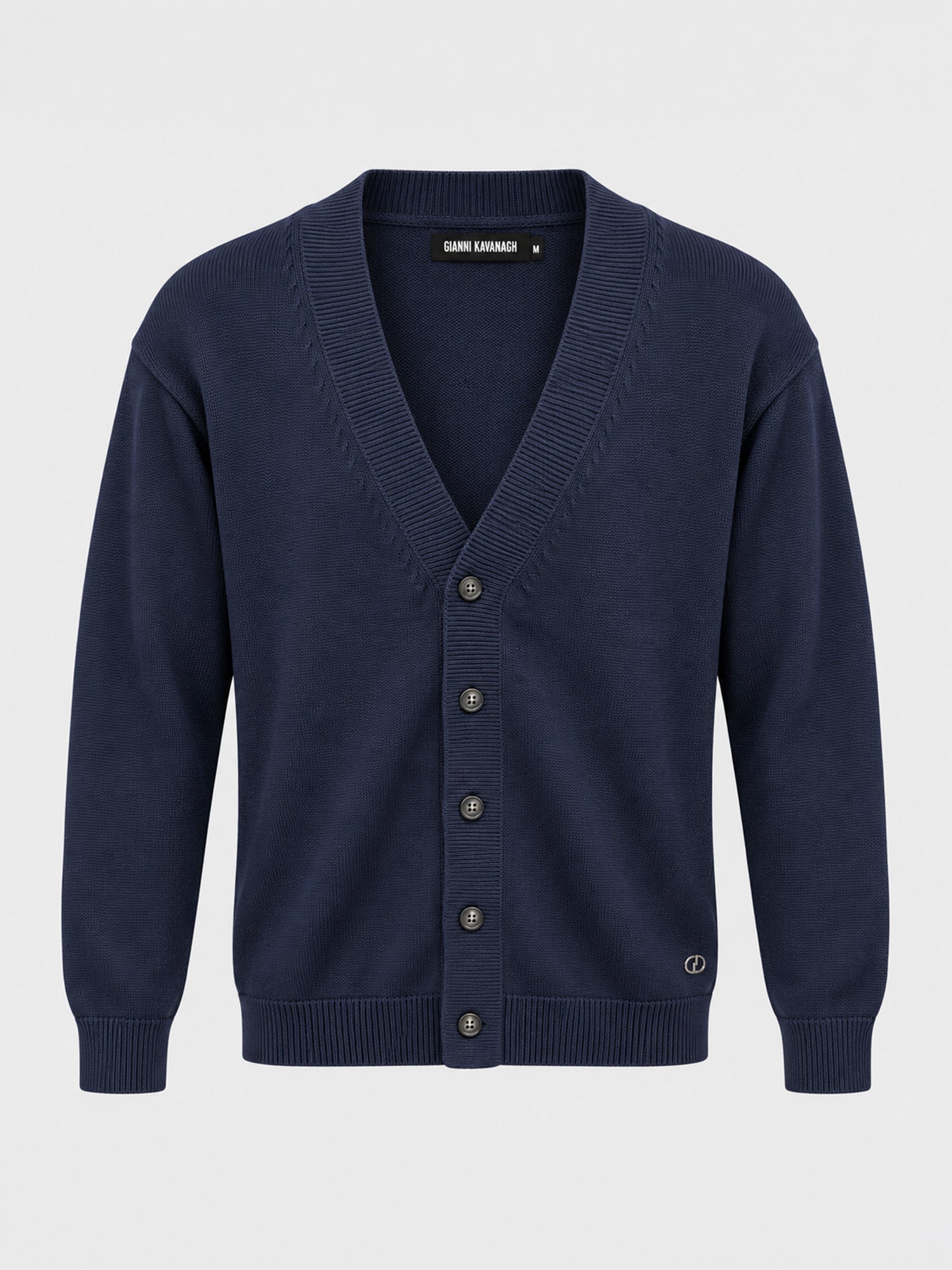 Blue Essential Knit Cardigan