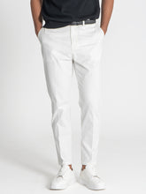 pants / White Elastic Chino Chino Pants