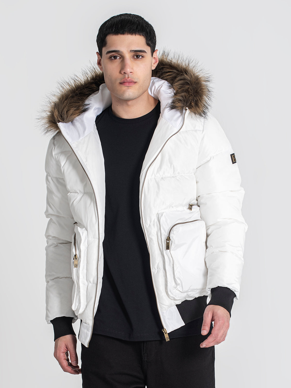 puffers / White Utility Puffer Jacket