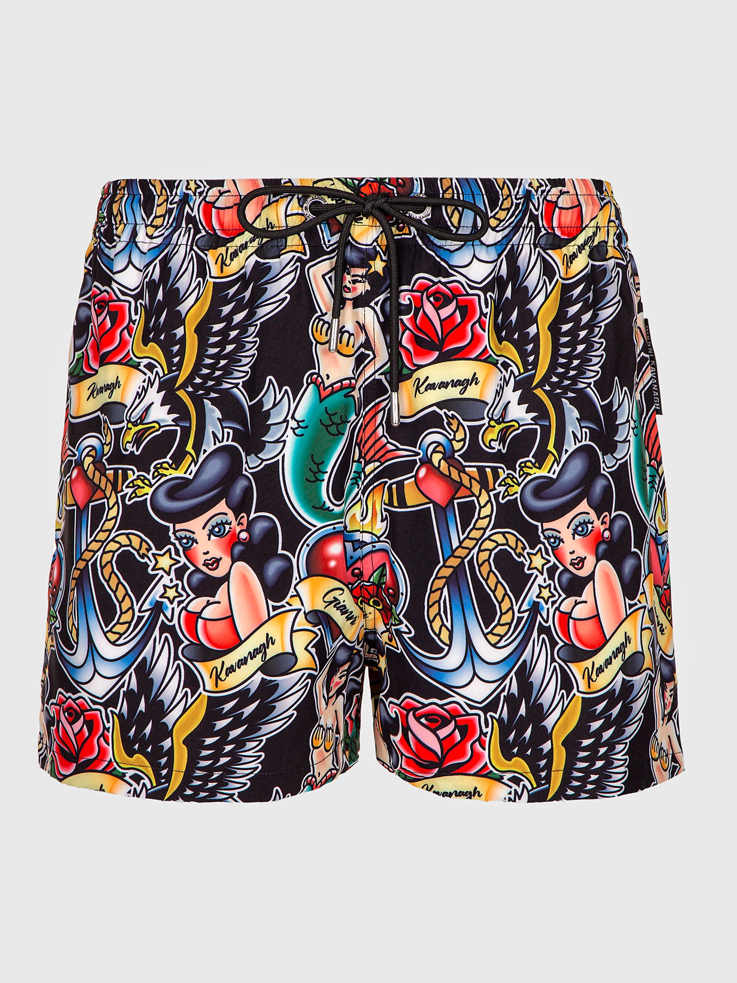 Black Tattoo Swimshorts