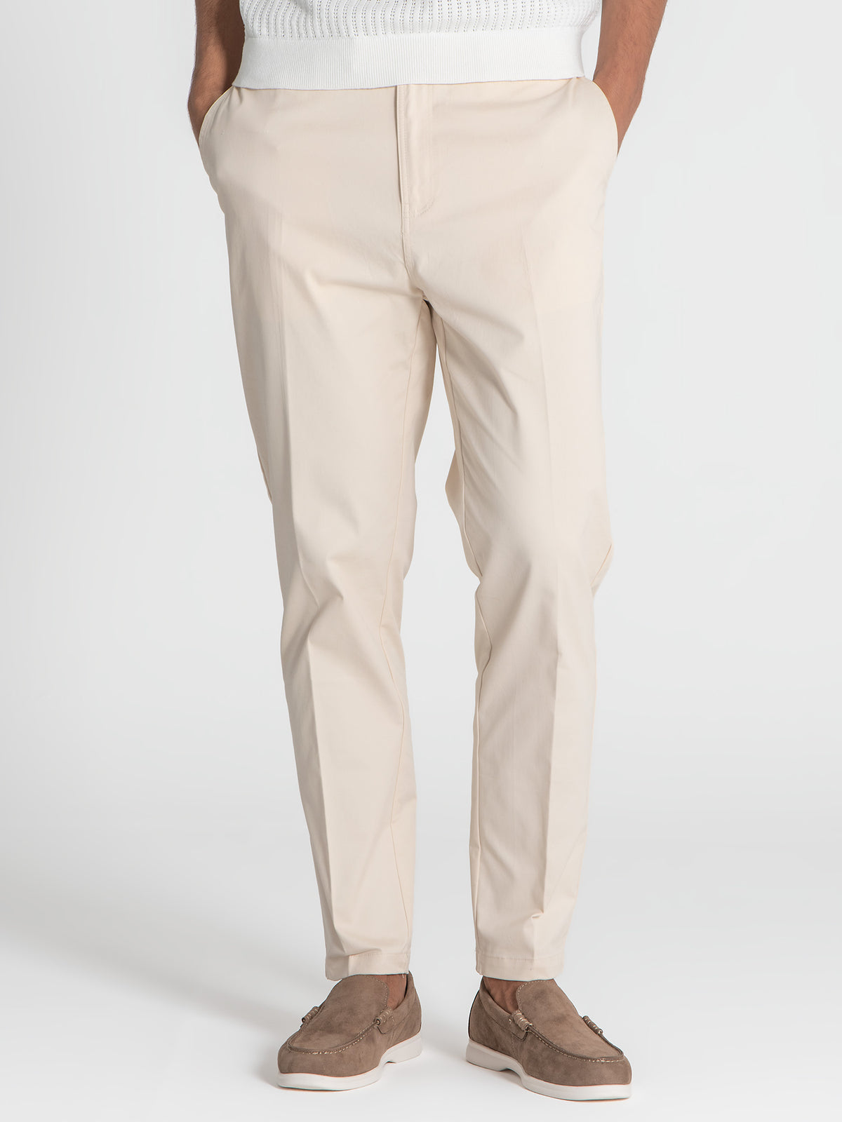 Calças Chino Camel Elastic Chino