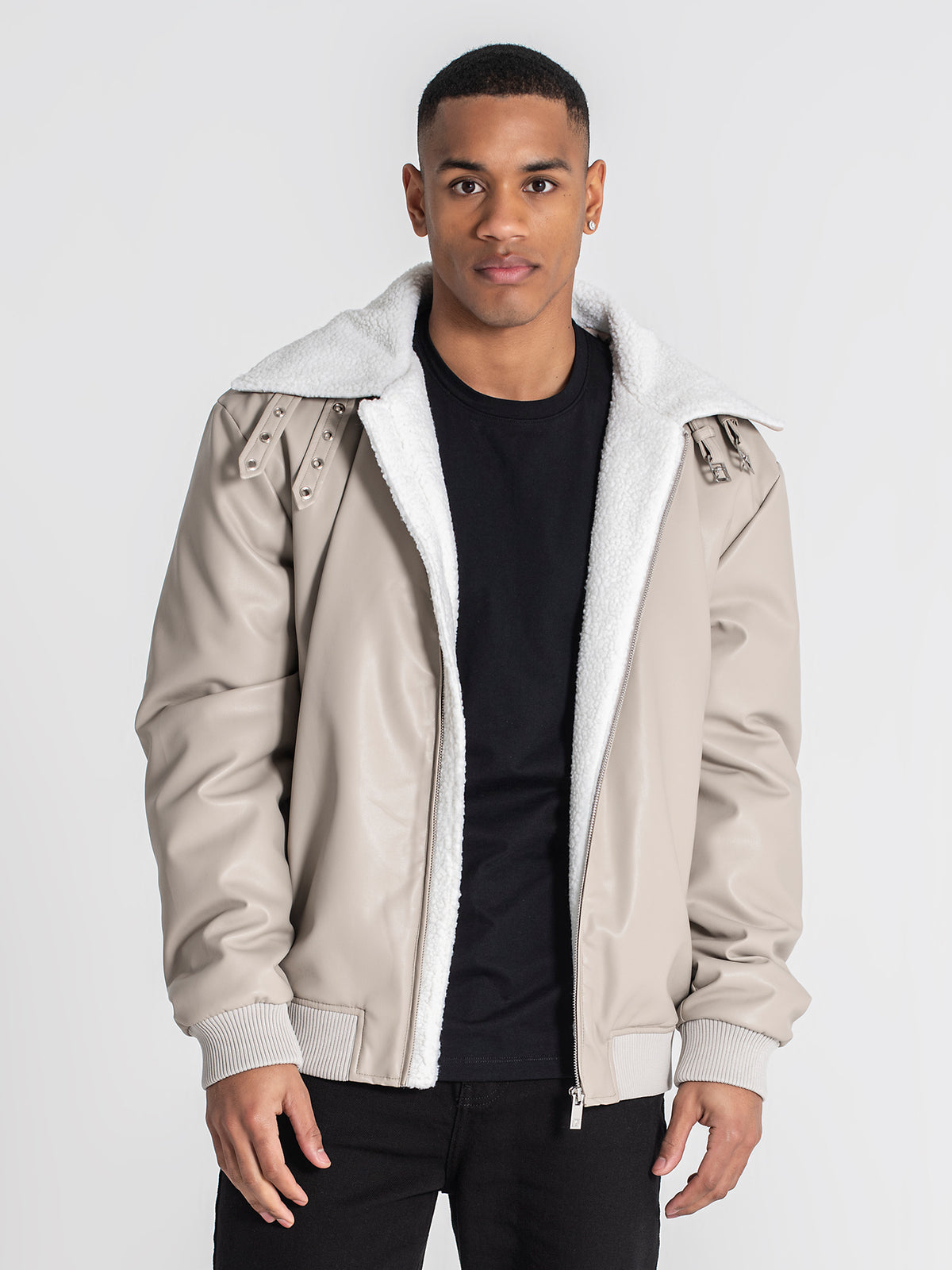 jackets / Grey Cocoon Sherpa Jacket