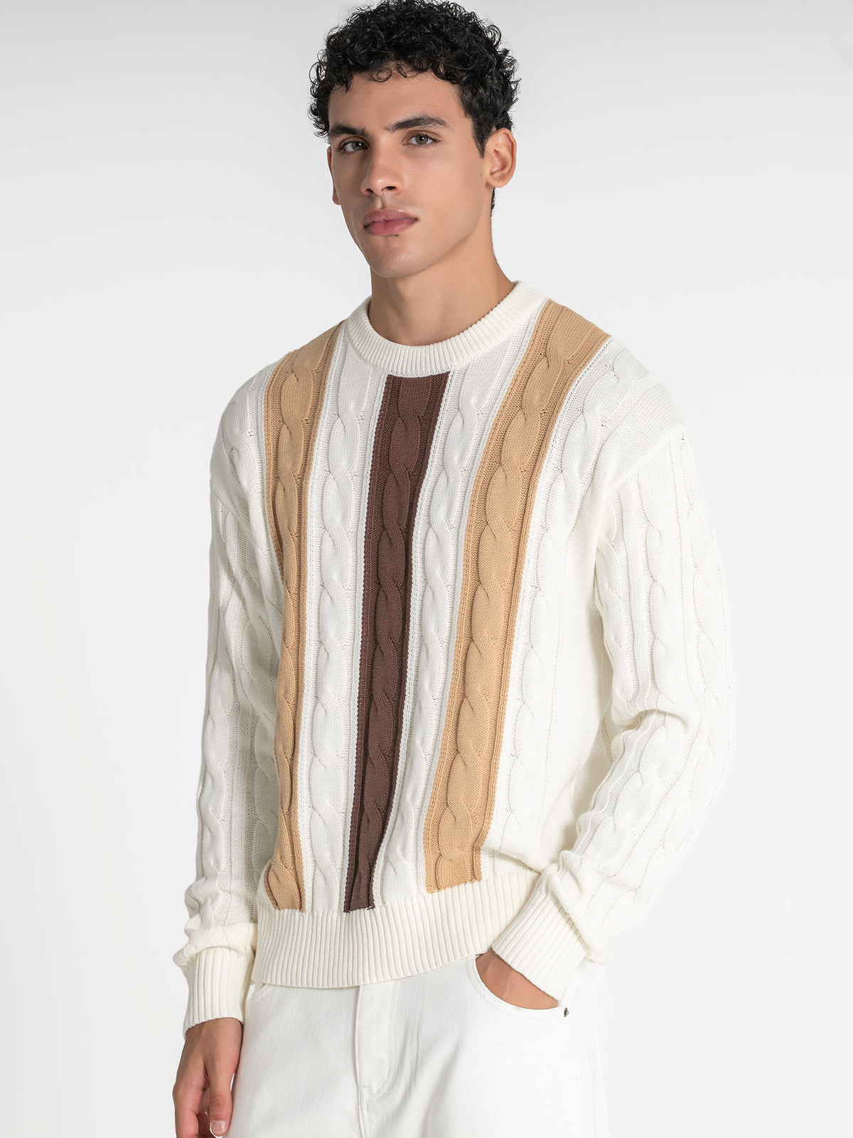 sweats / Beige Triple Sweater