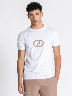 t-shirts / White GG Print Tee