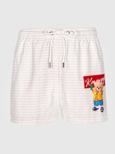 swimshorts / White Pool Party Swimshorts