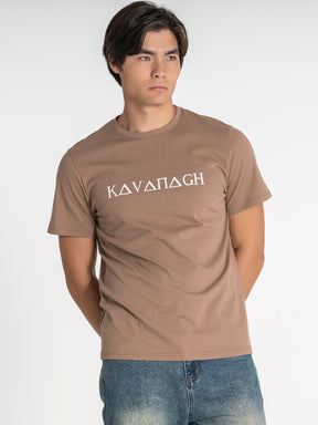 t-shirts / Taupe Greek Tee