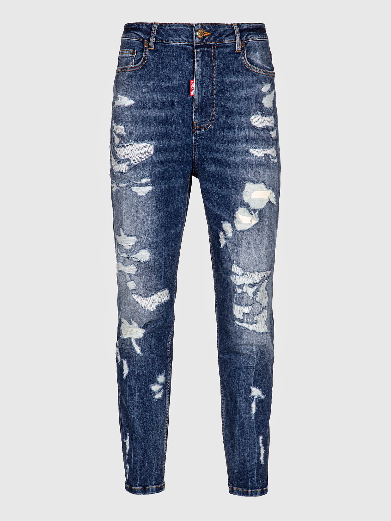 Blue Cool Carrot Jeans