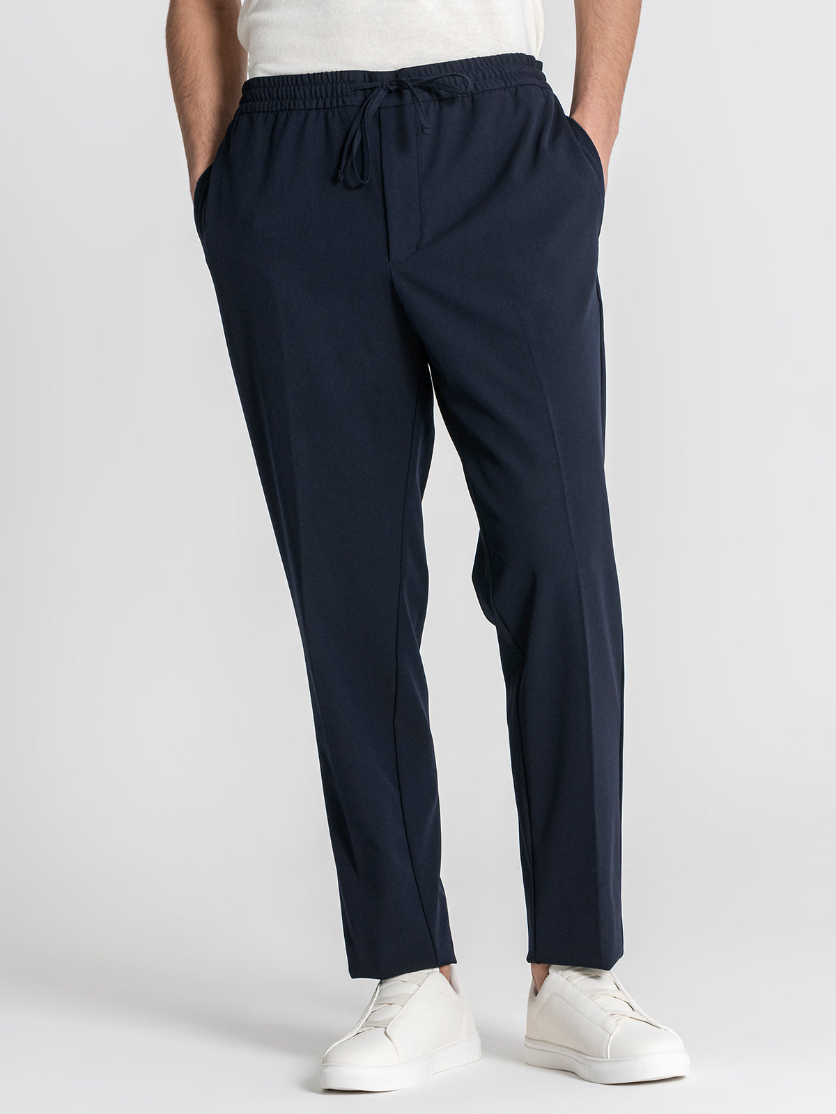 pants / Navy Blue Smart Pants