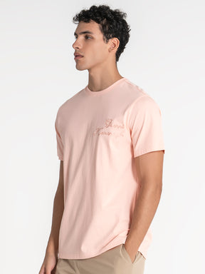 t-shirts / Pink Handwritten Tee