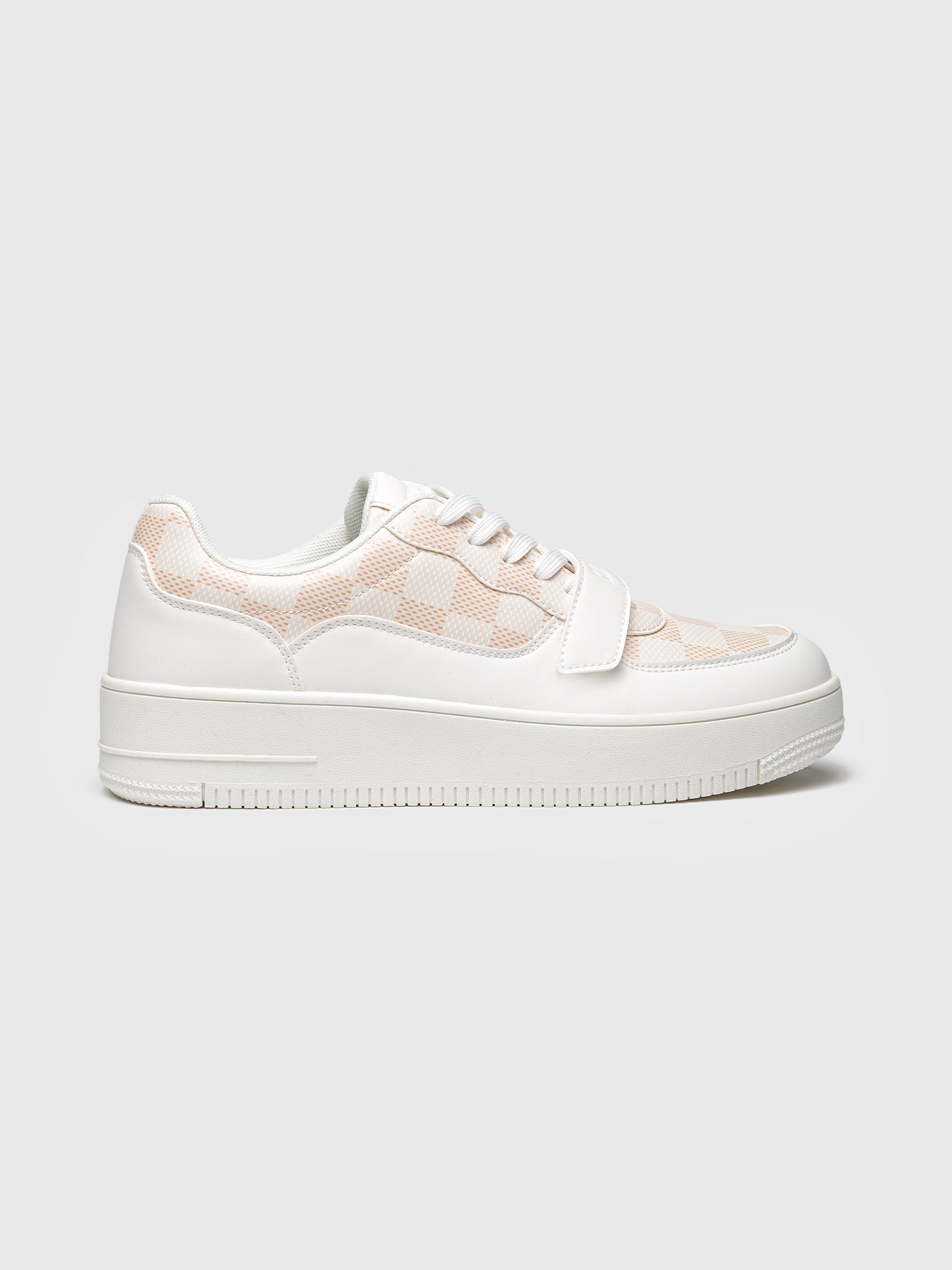 White Piazza Velcro Sneakers