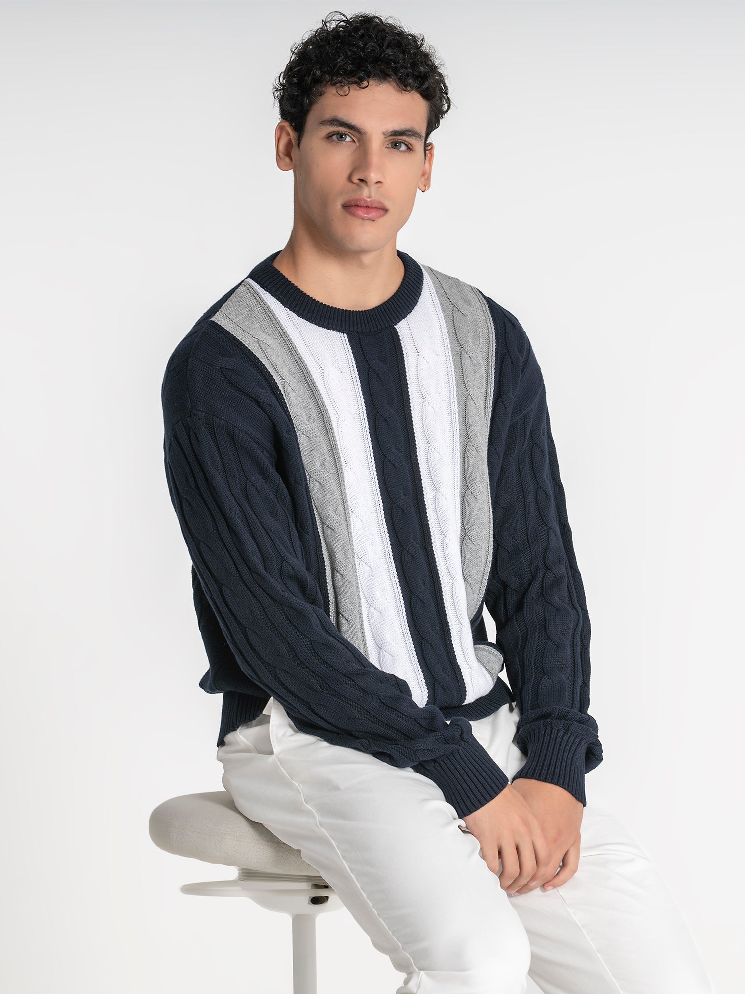 Blue Triple Sweater