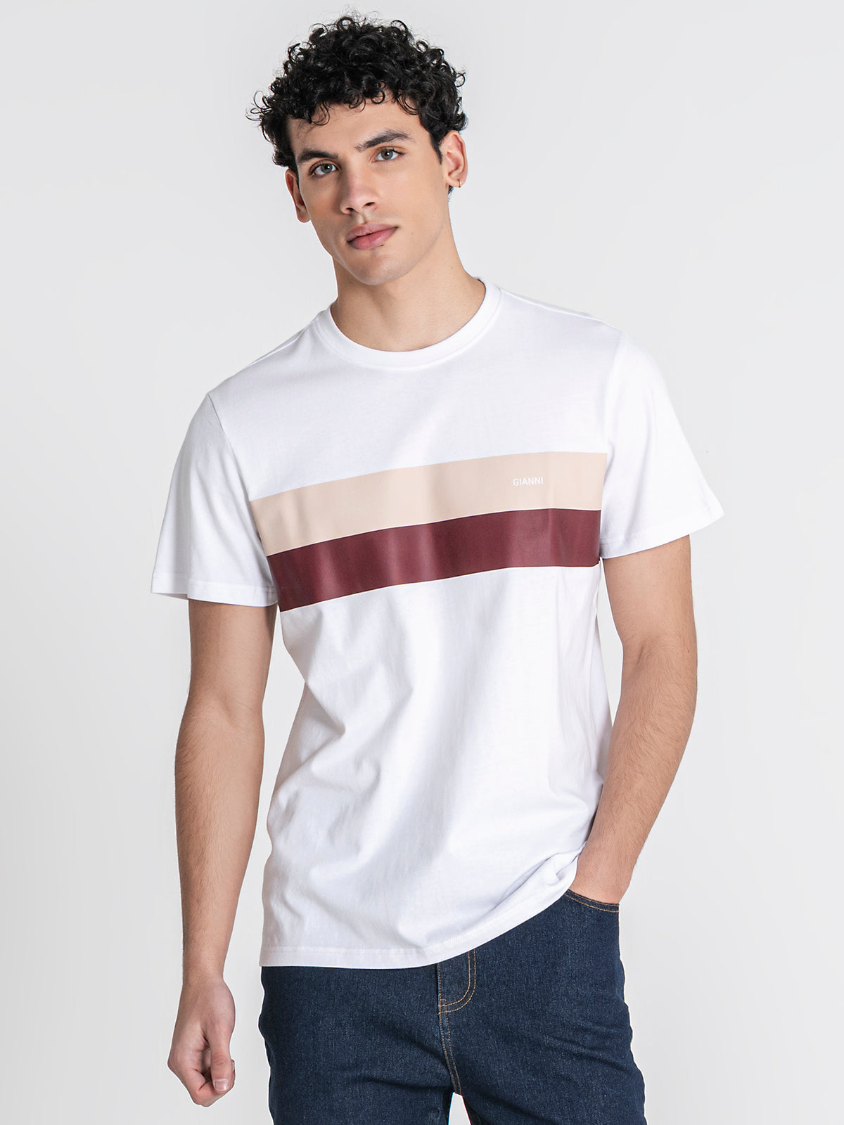 t-shirts / White Block Tee